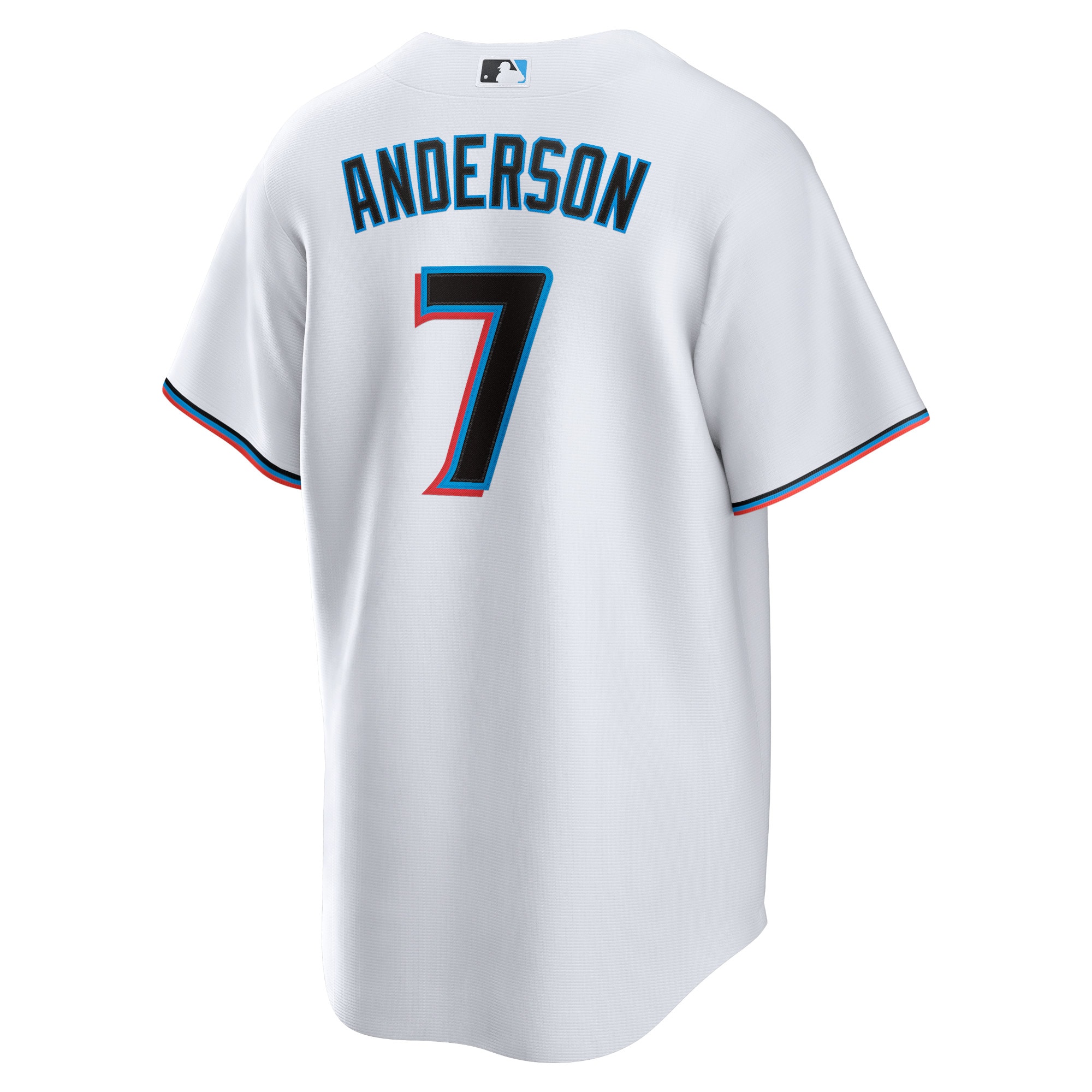 Miami Marlins Tim Anderson White Home Player MLB Jersey Men's