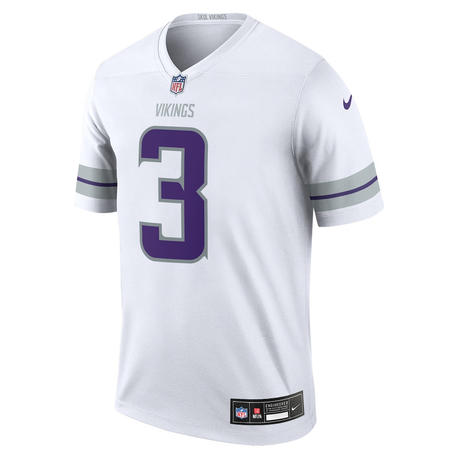 Jordan Addison 3 Minnesota Vikings Alternate Legend Player White NFL Jersey Men's