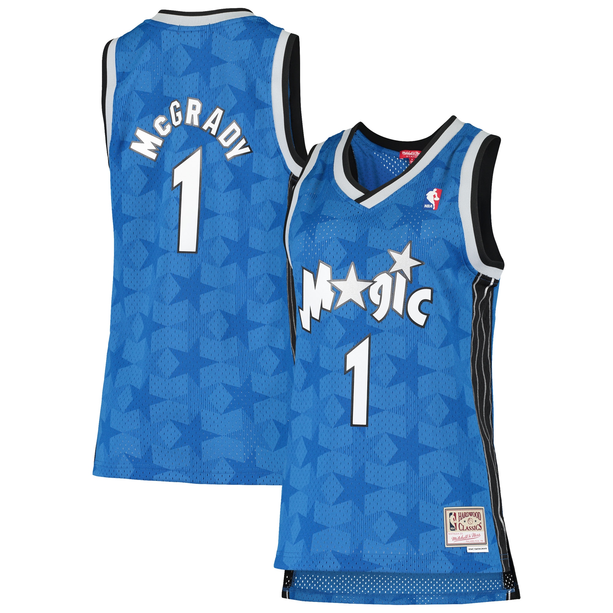 Mitchell Ness Tracy McGrady Blue Orlando Magicc 2000-01 Hardwood Classics Swingman NBA Jersey Women's