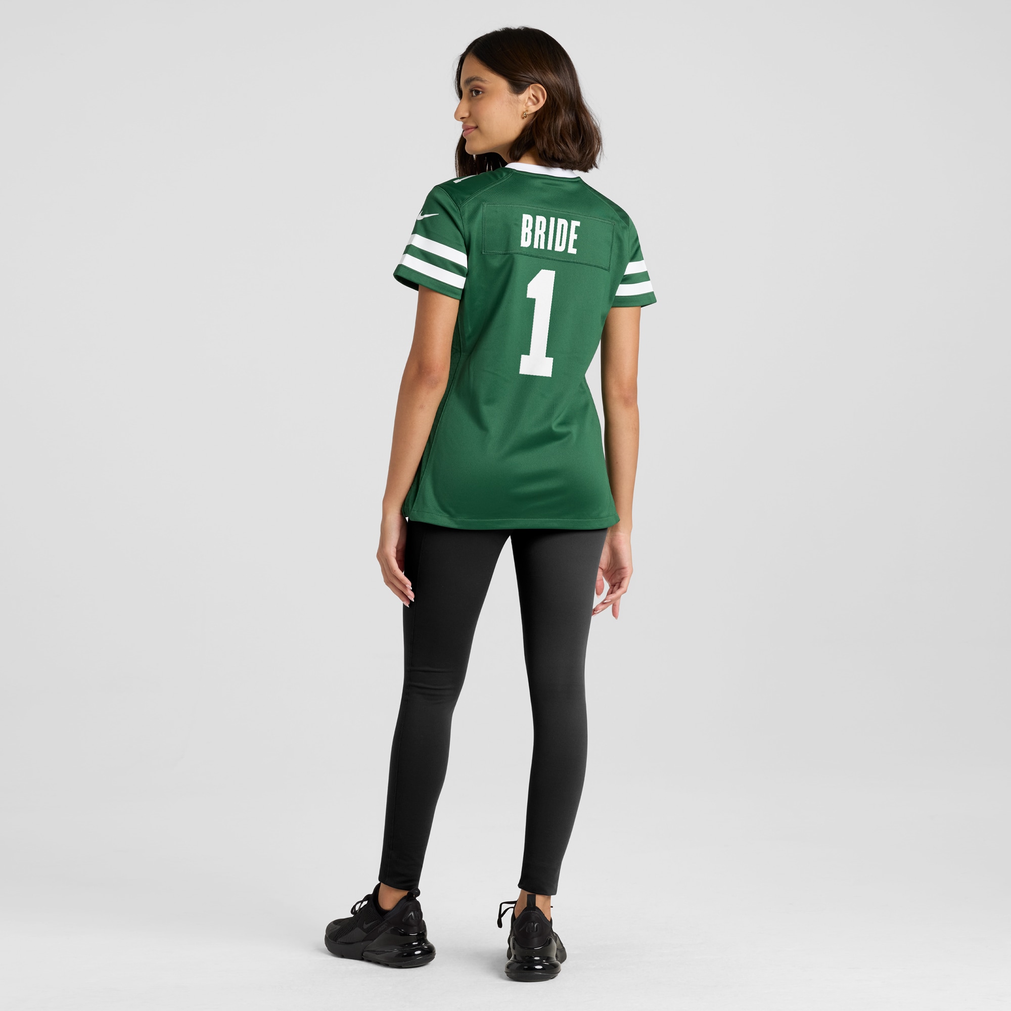 New York Jets Number 1 Bride Legacy Green Game NFL Jersey Women's