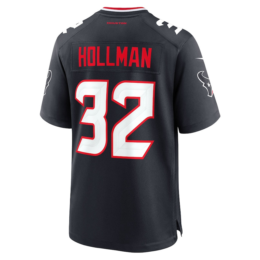 Ka'Dar Hollman 32 Houston Texans Team Game Navy NFL Jersey Men's