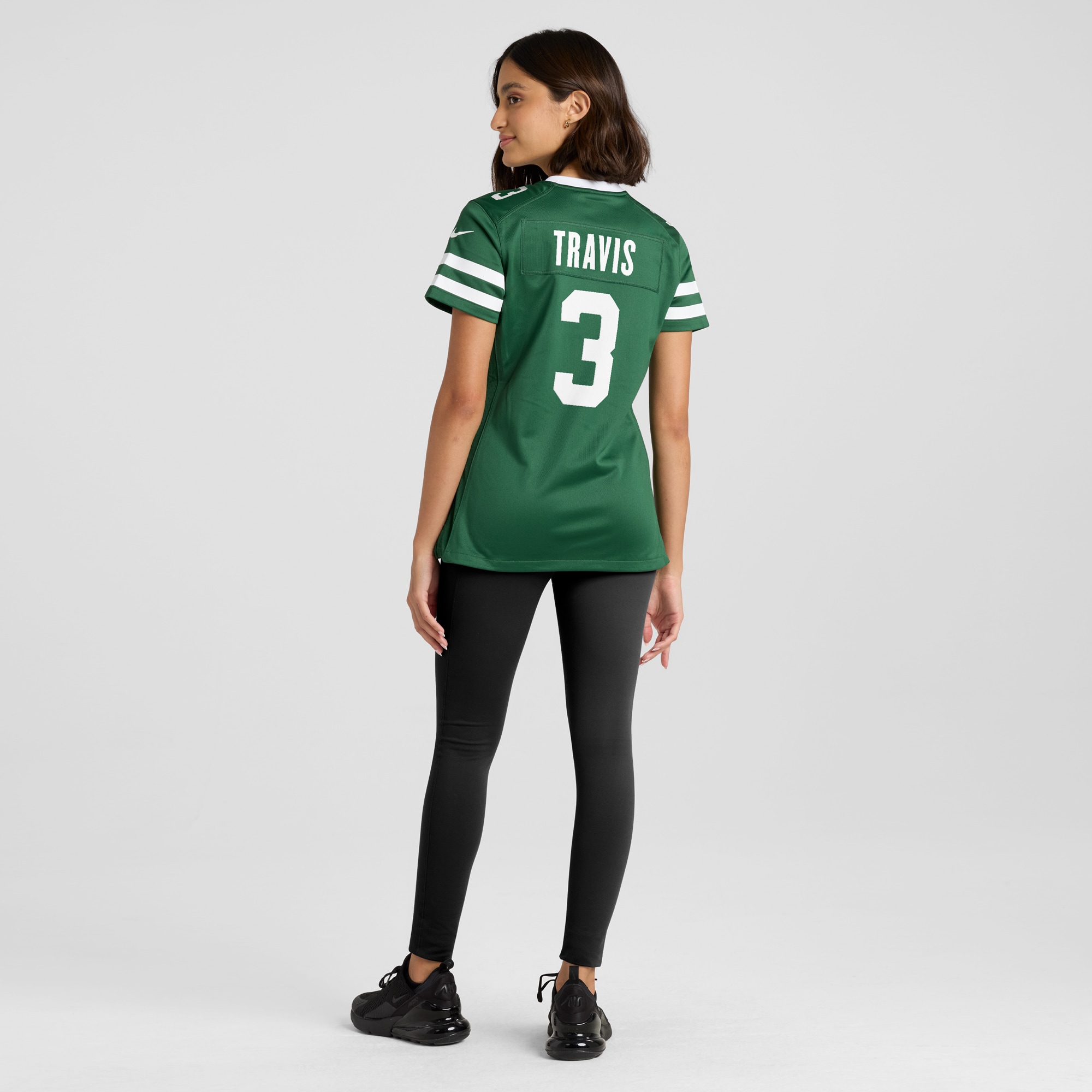 New York Jets Travis Legacy Green Team Game NFL Jersey Women's