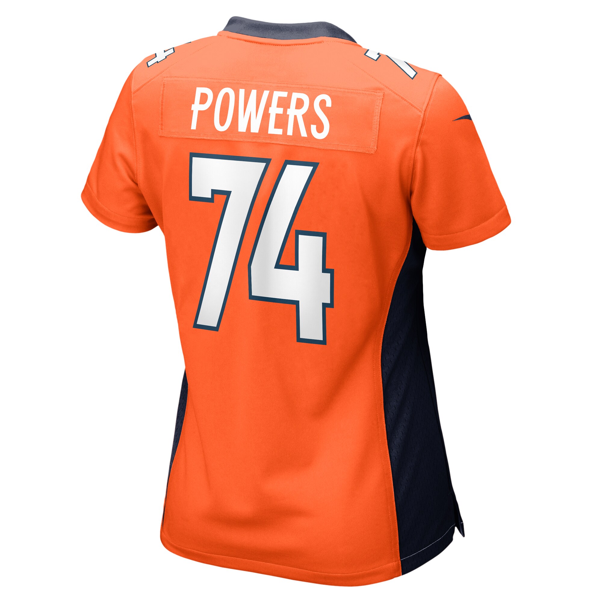 Denver Broncos Ben Powers Orange Game Player NFL Jersey Women's