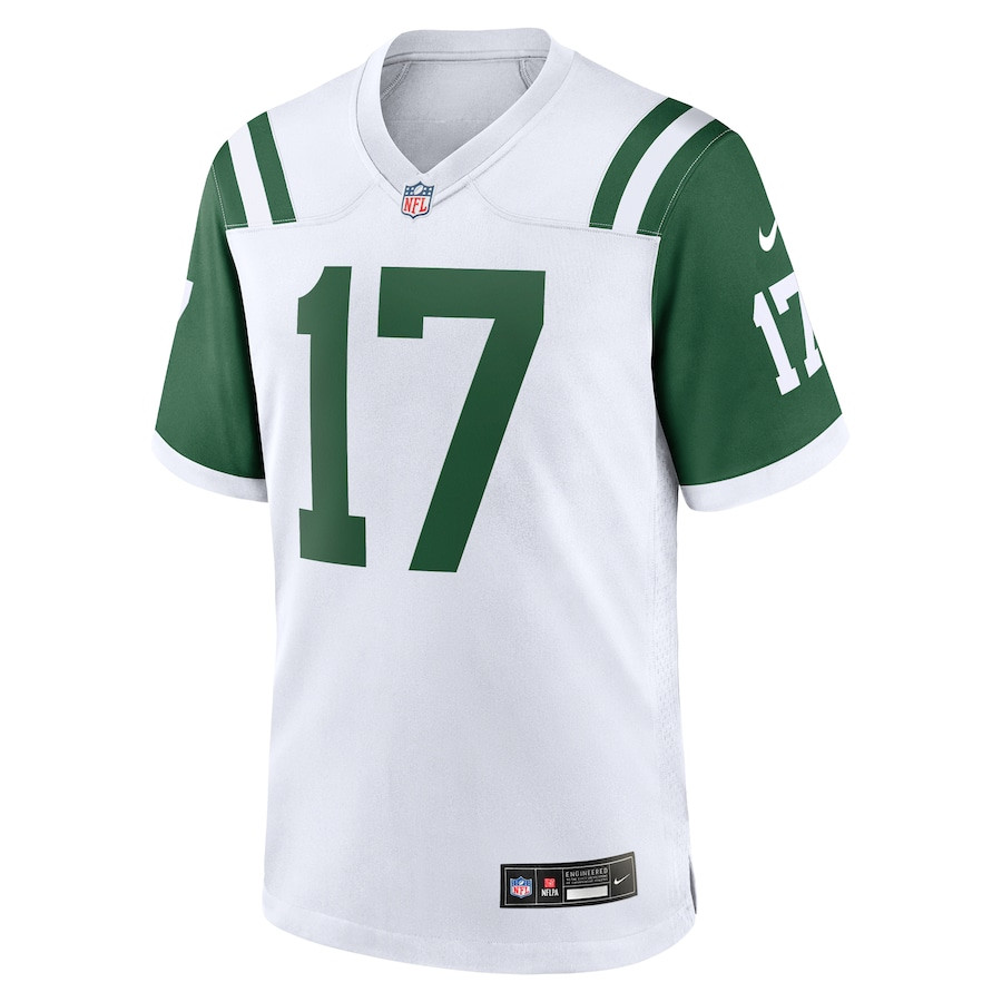 Davante Adams 17 New York Jets White Classic Alternate Game Men NFL Jersey Men's