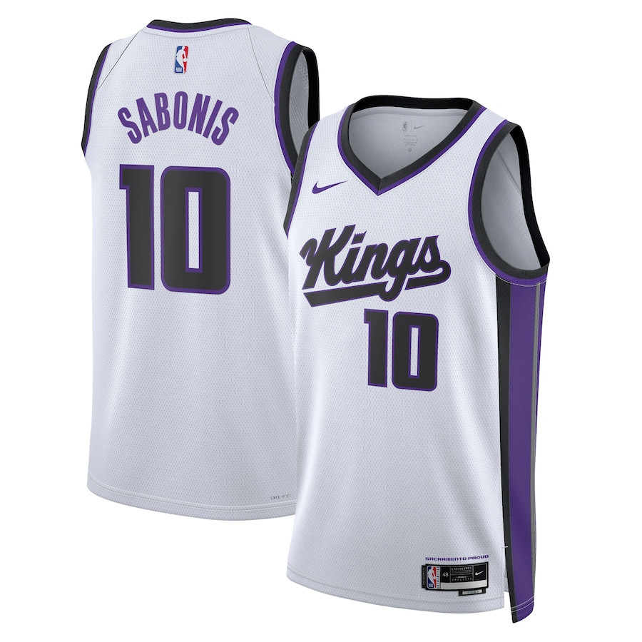 Domantas Sabonis 10 Sacramento Kings Unisex Swingman Association Editio White NBA Jersey Unisex