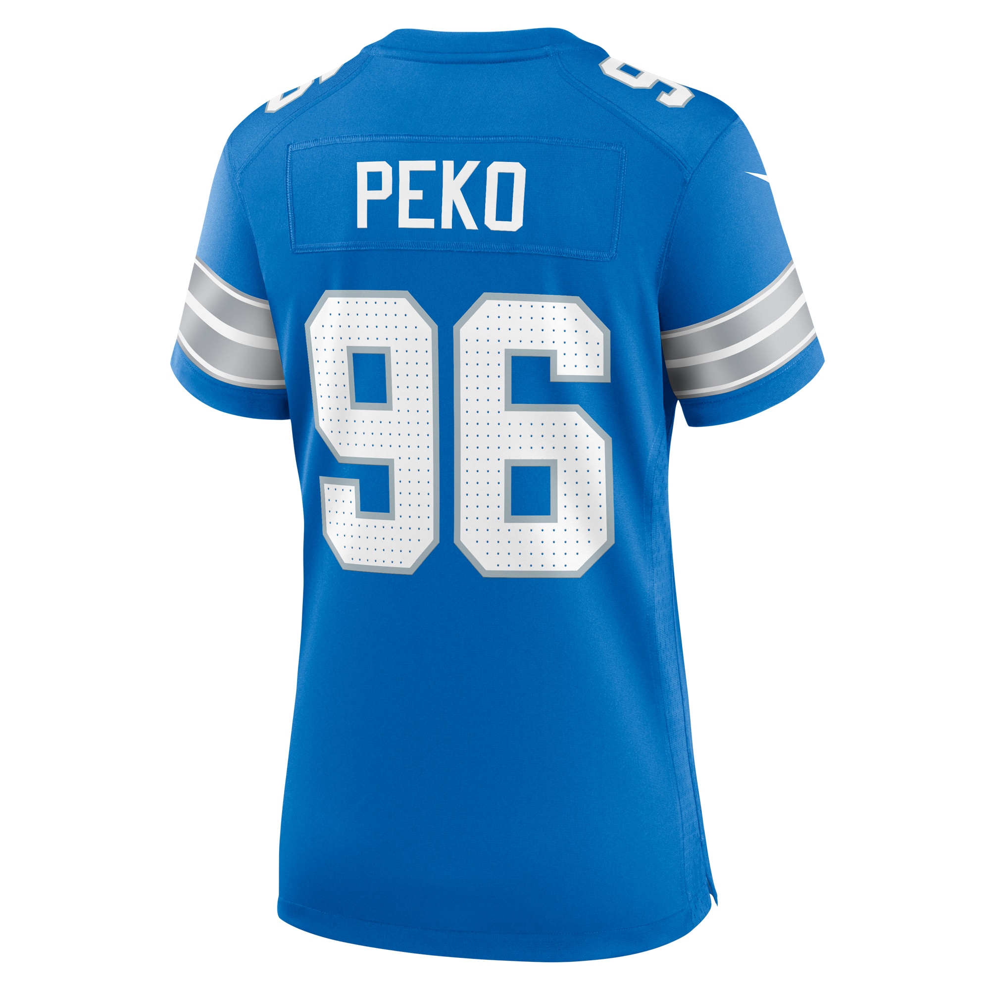 Detroit Lions Kyle Peko Blue Game NFL Jersey Women's