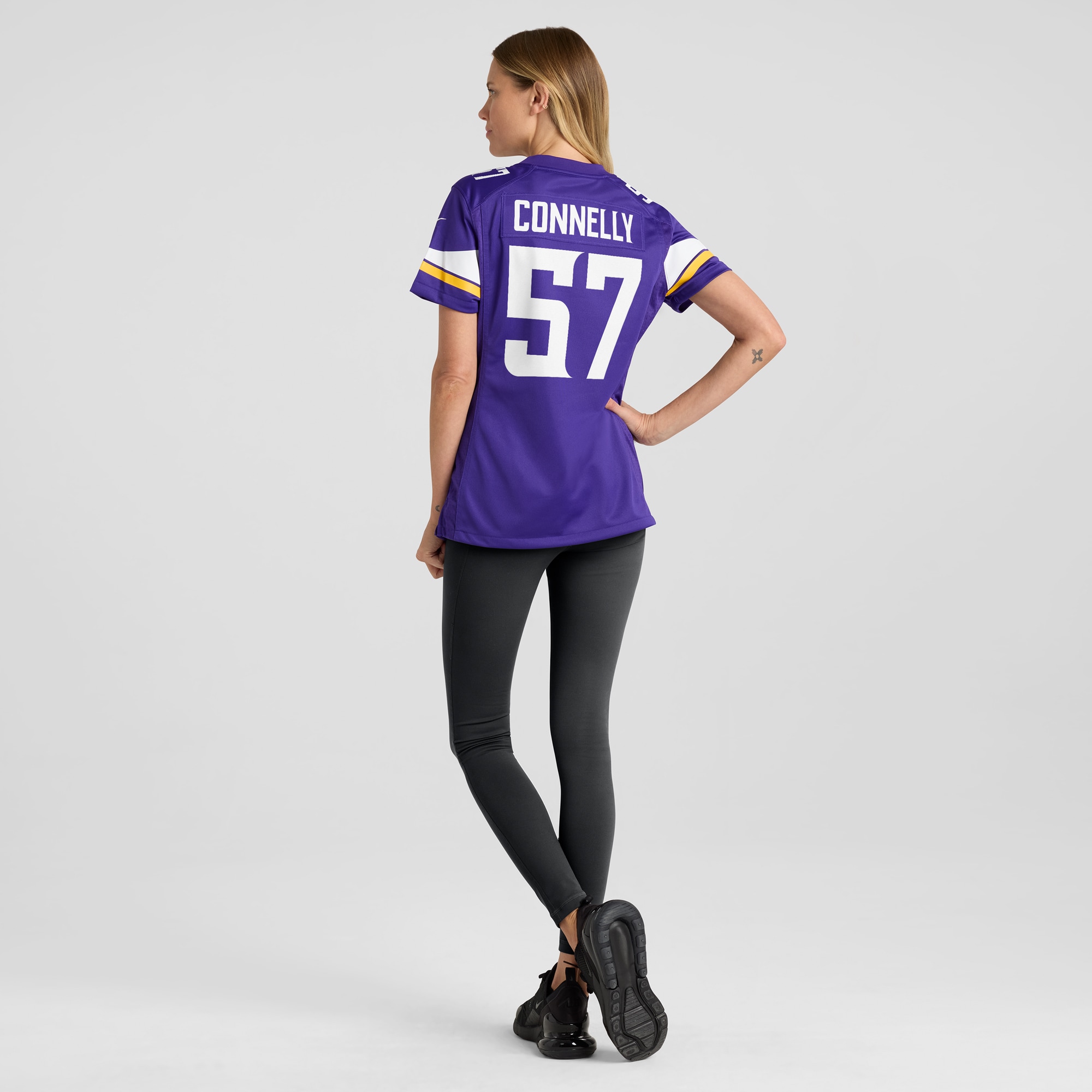 Minnesota Vikings Ryan Connelly Purple Game NFL Jersey Women's