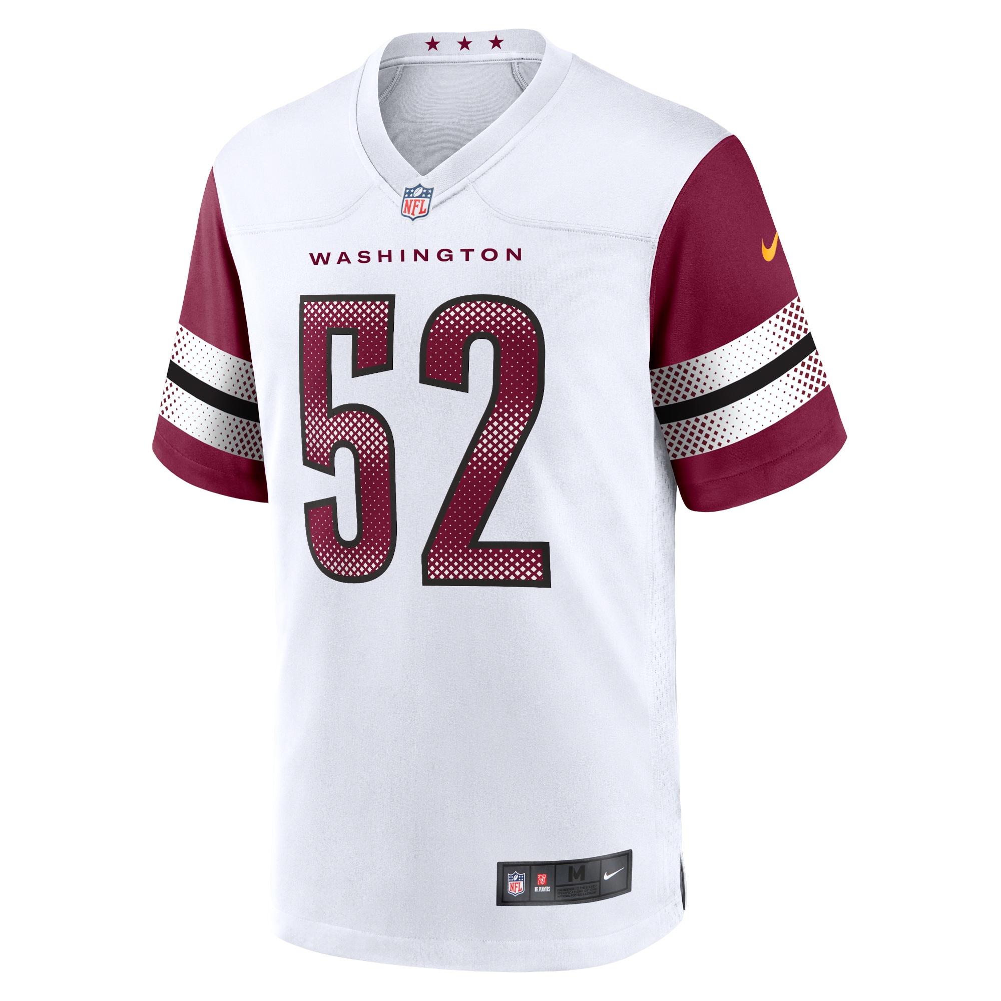 Washington Commanders Jamin Davis White Game NFL Jersey Men's