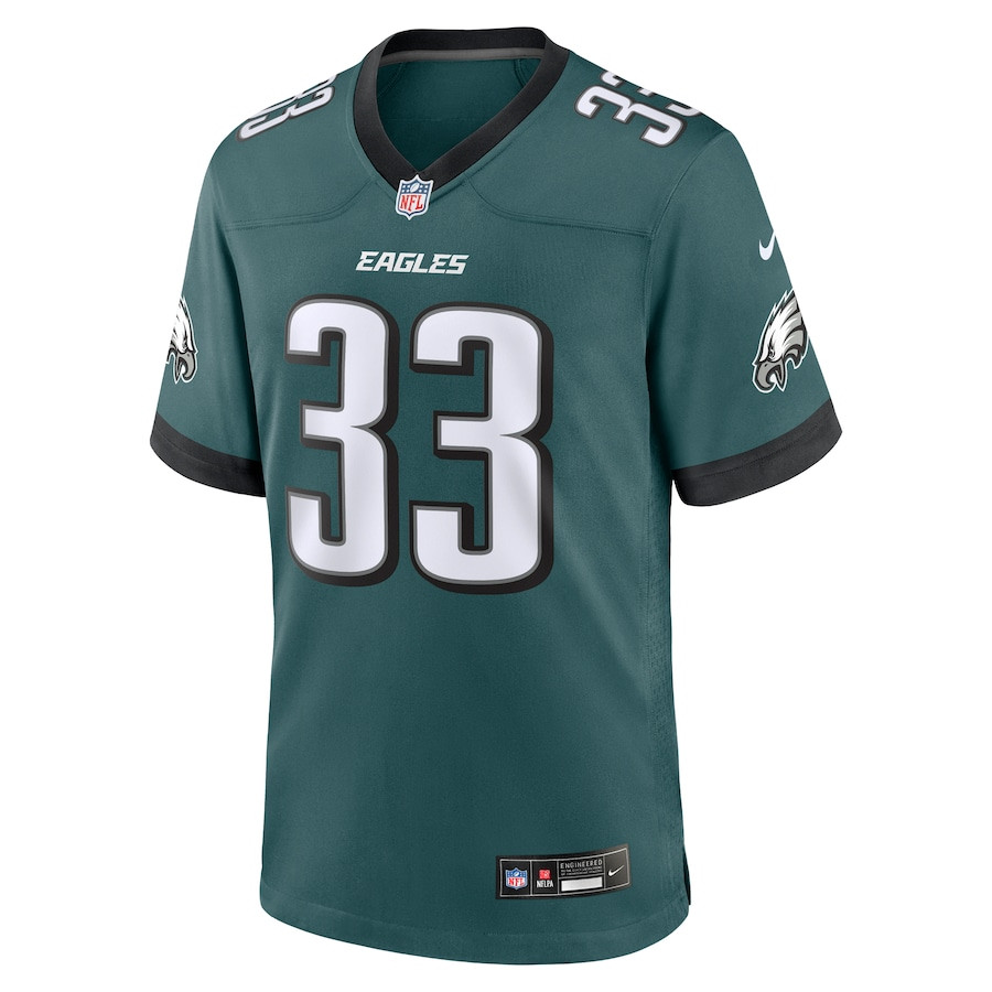 Cooper DeJean 33 Philadelphia Eagles Game Green NFL Jersey Men's