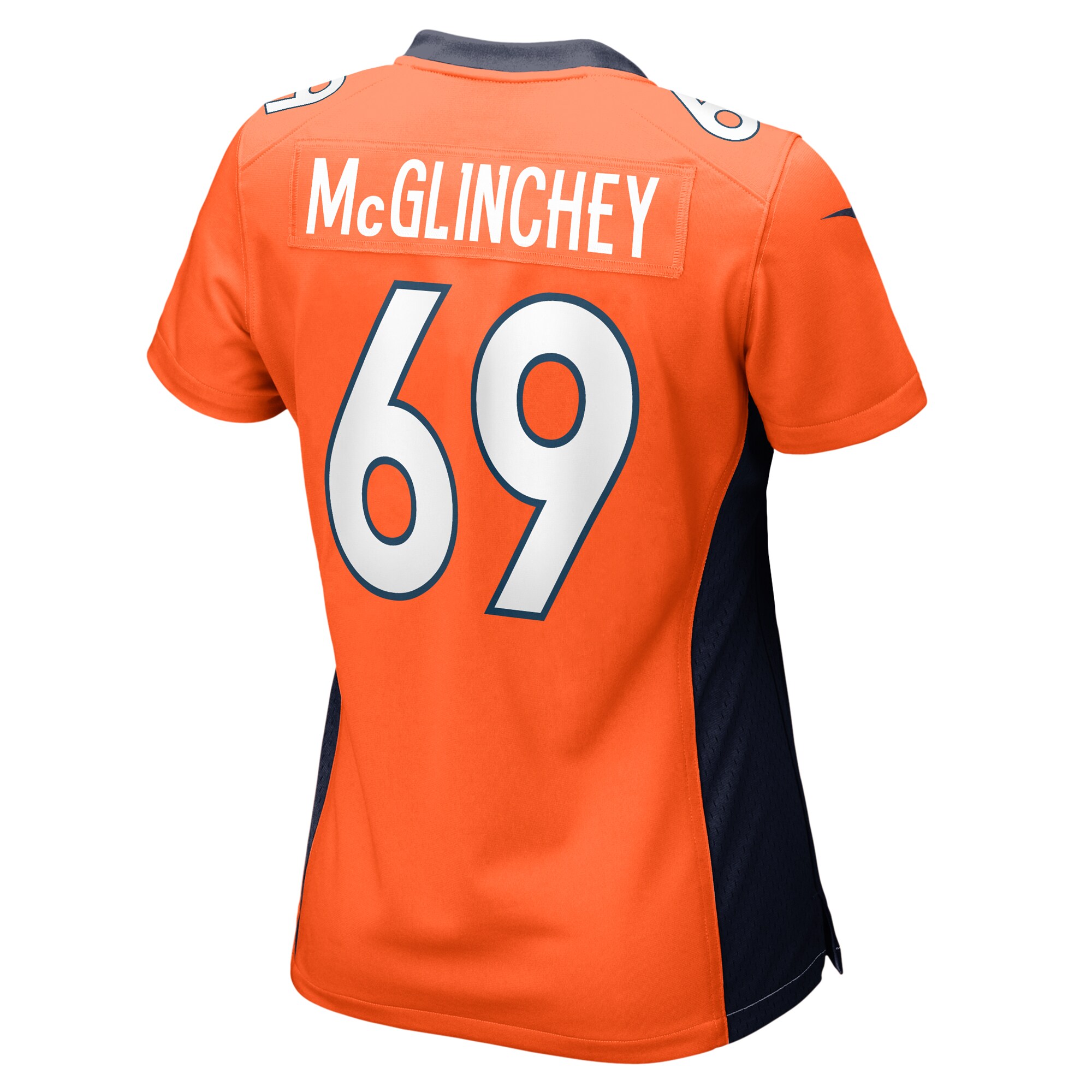 Denver Broncos Mike McGlinchey Orange Game Player NFL Jersey Women's