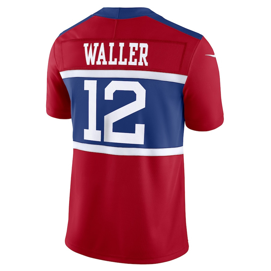 Darren Waller 12 New York Giants Alternate Vapor F.U.S.E. Retired Player Limited Century Red NFL Jersey Men's