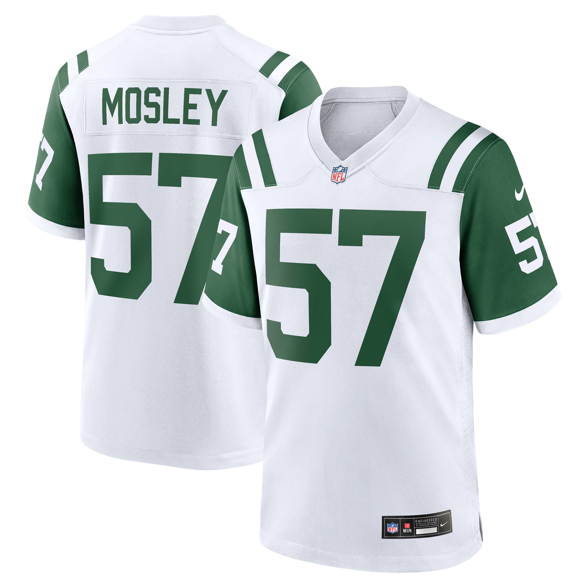 New York Jets C.J. Mosley White Classic Alternate Game NFL Jersey Men's