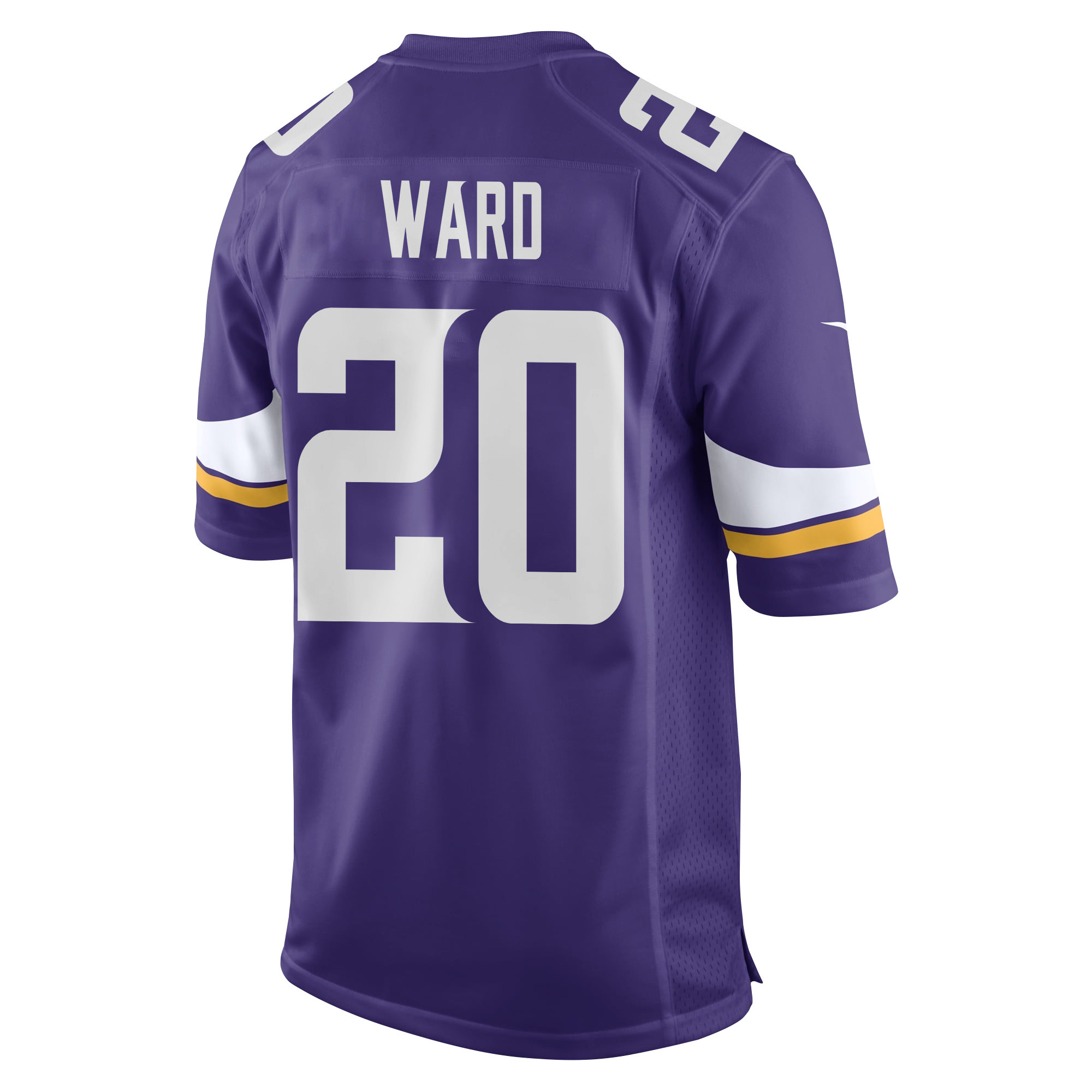 Jay Ward 20 Minnesota Vikings Super Bowl LIX New Orleans Patch Game Purple NFL Jersey Men's