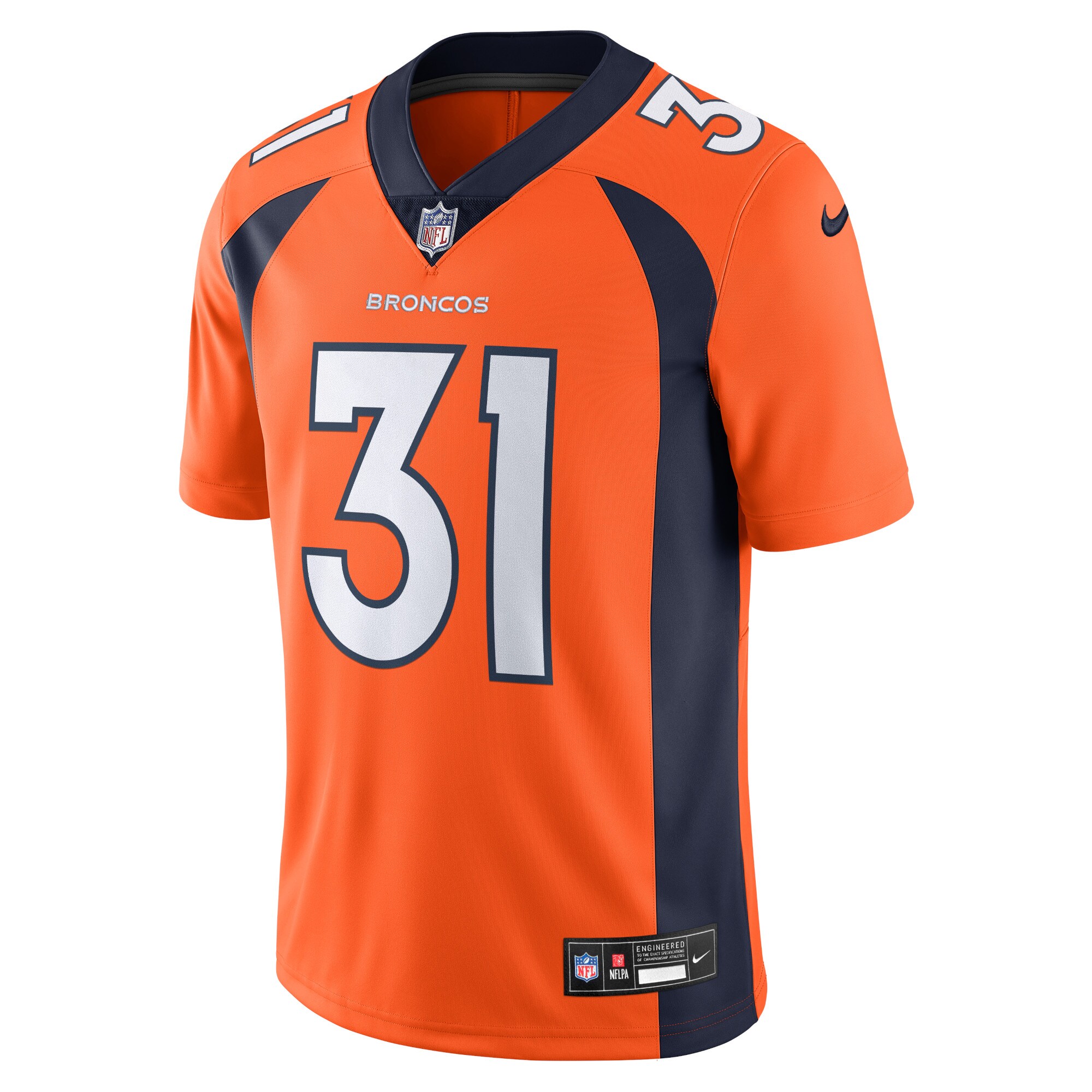 Denver Broncos Justin Simmons Orange Vapor Untouchable Limited NFL Jersey Men's
