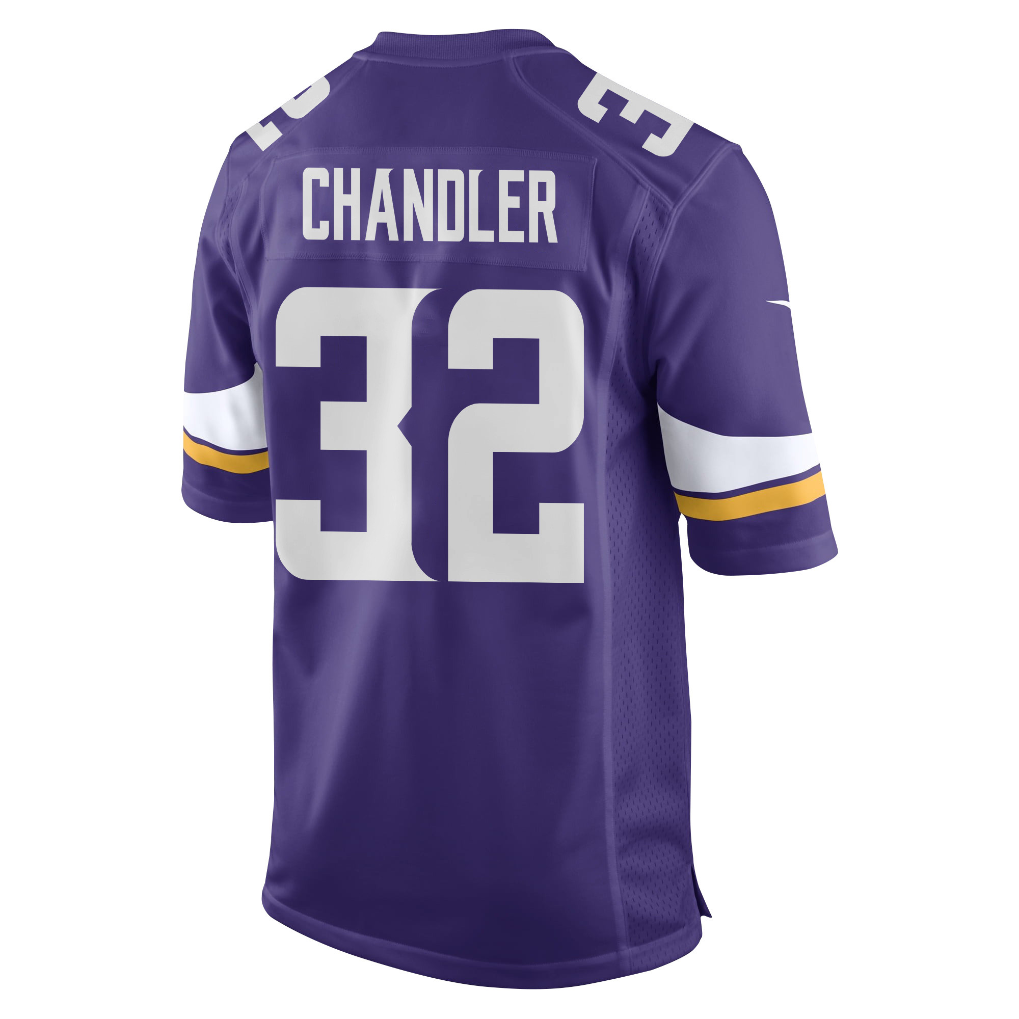 Ty Chandler 32 Minnesota Vikings Super Bowl LIX New Orleans Patch Game Purple NFL Jersey Men's