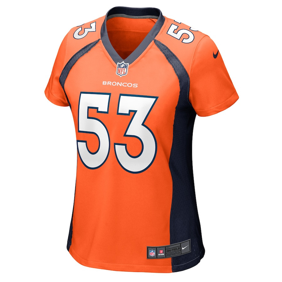 Randy Gradishar 53 Denver Broncos Retired Player Game Orange NFL Jersey Women's