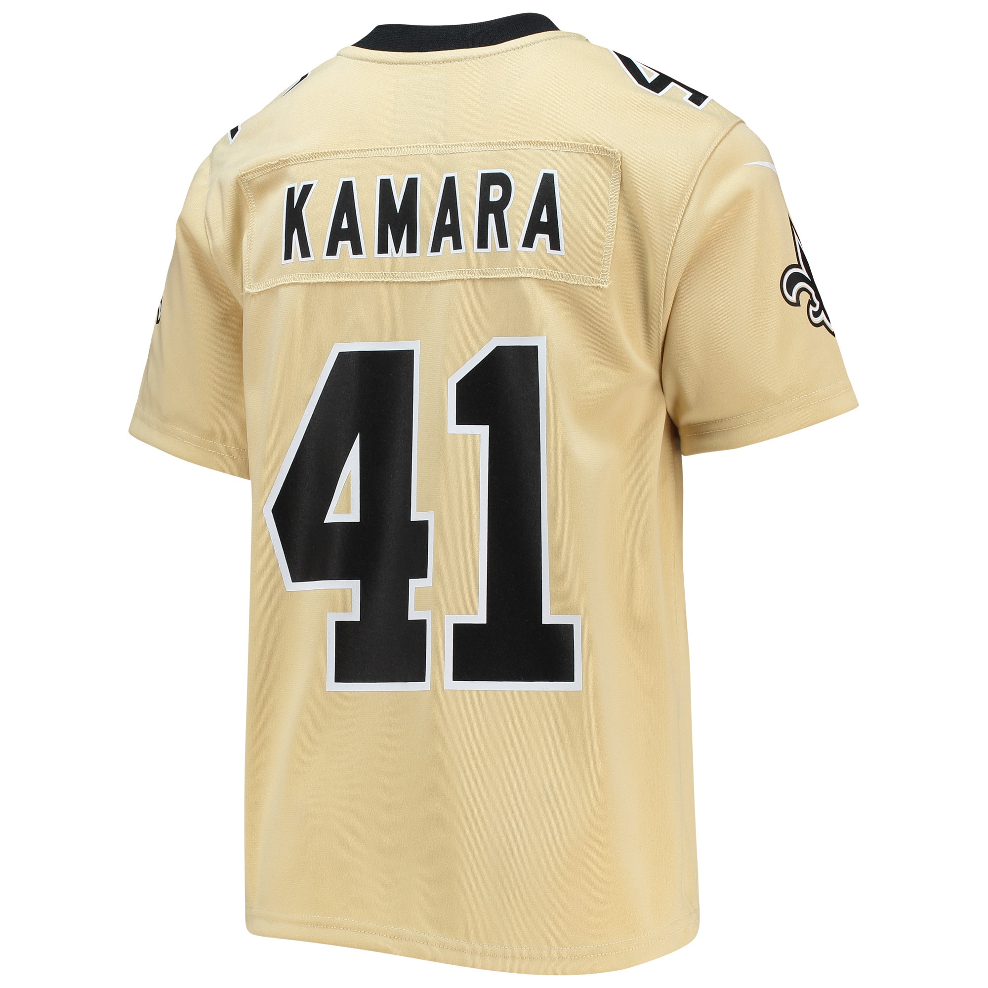 New Orleans Saints Alvin Kamara Gold Inverted Team Game NFL Jersey Youth