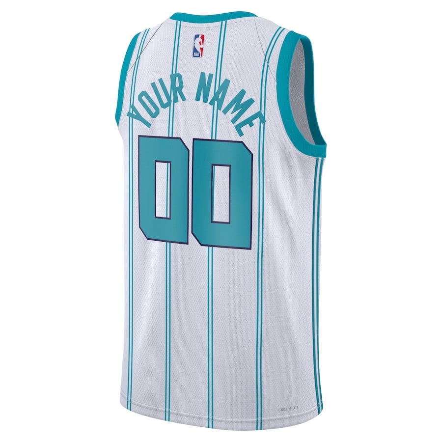 Charlotte Hornets 2023/24 Association Swingman Custom White NBA Jersey Men's