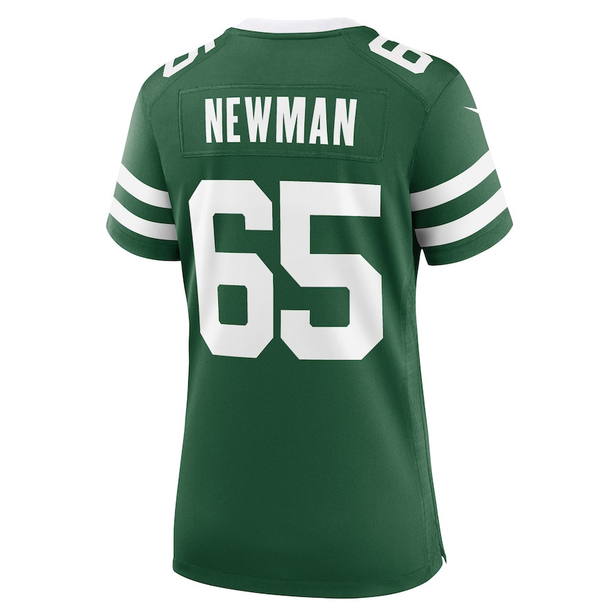 Xavier Newman 65 New York Jets Team Game Legacy Green NFL Jersey Women's