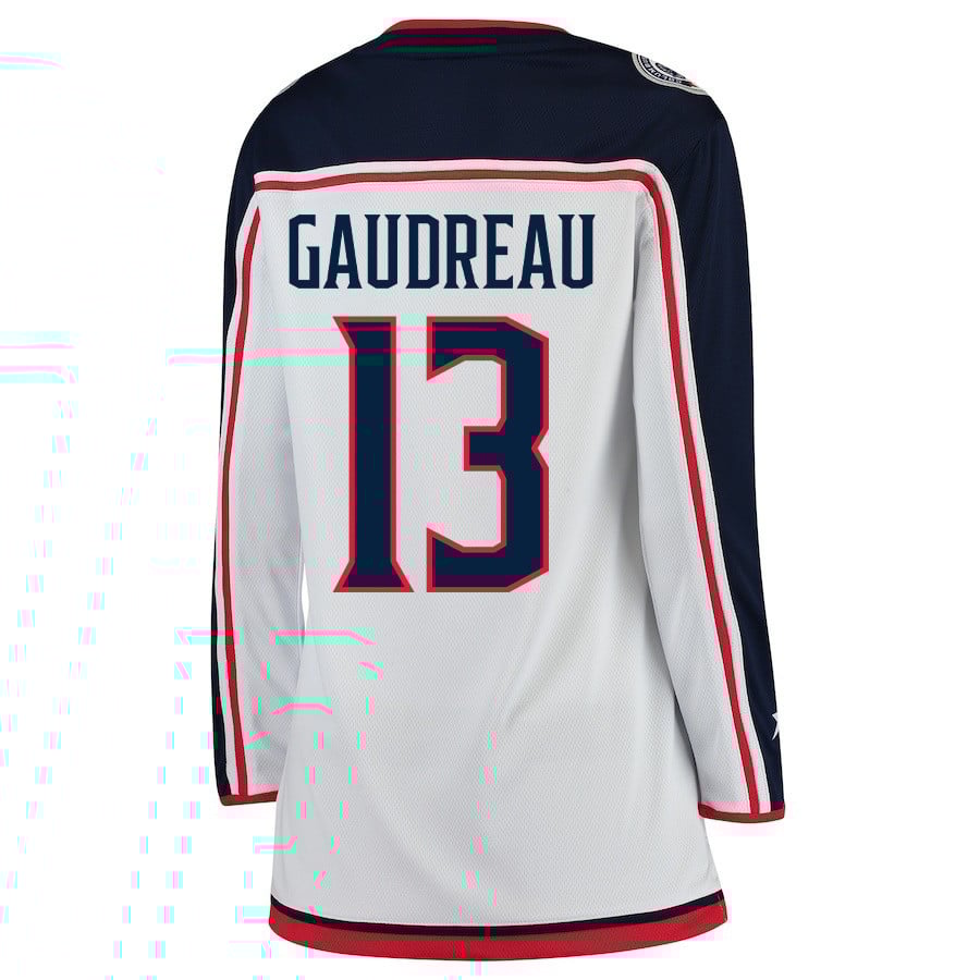 Johnny Gaudreau 13 Columbus Blue Jackets Prime Green Away White NHL Jersey Women's