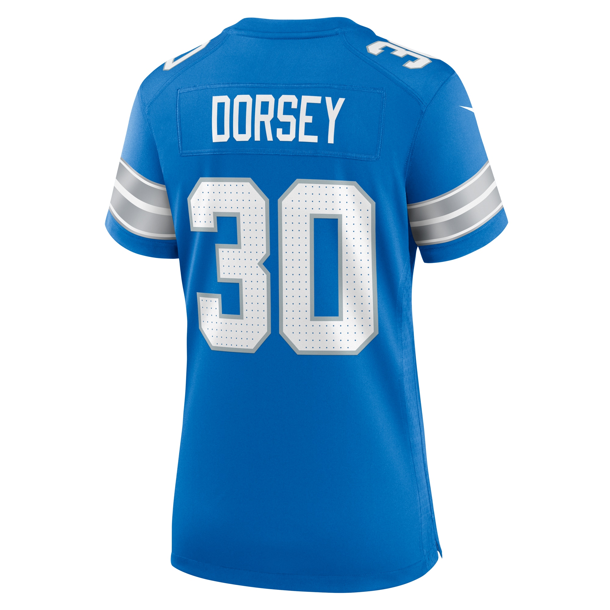 Detroit Lions Khalil Dorsey Blue Team Game NFL Jersey Women's