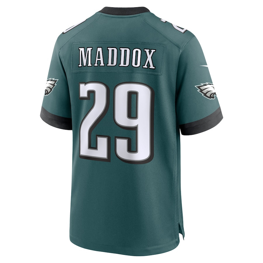 Avonte Maddox 29 Philadelphia Eagles Team Game Midnight Green NFL Jersey Men's
