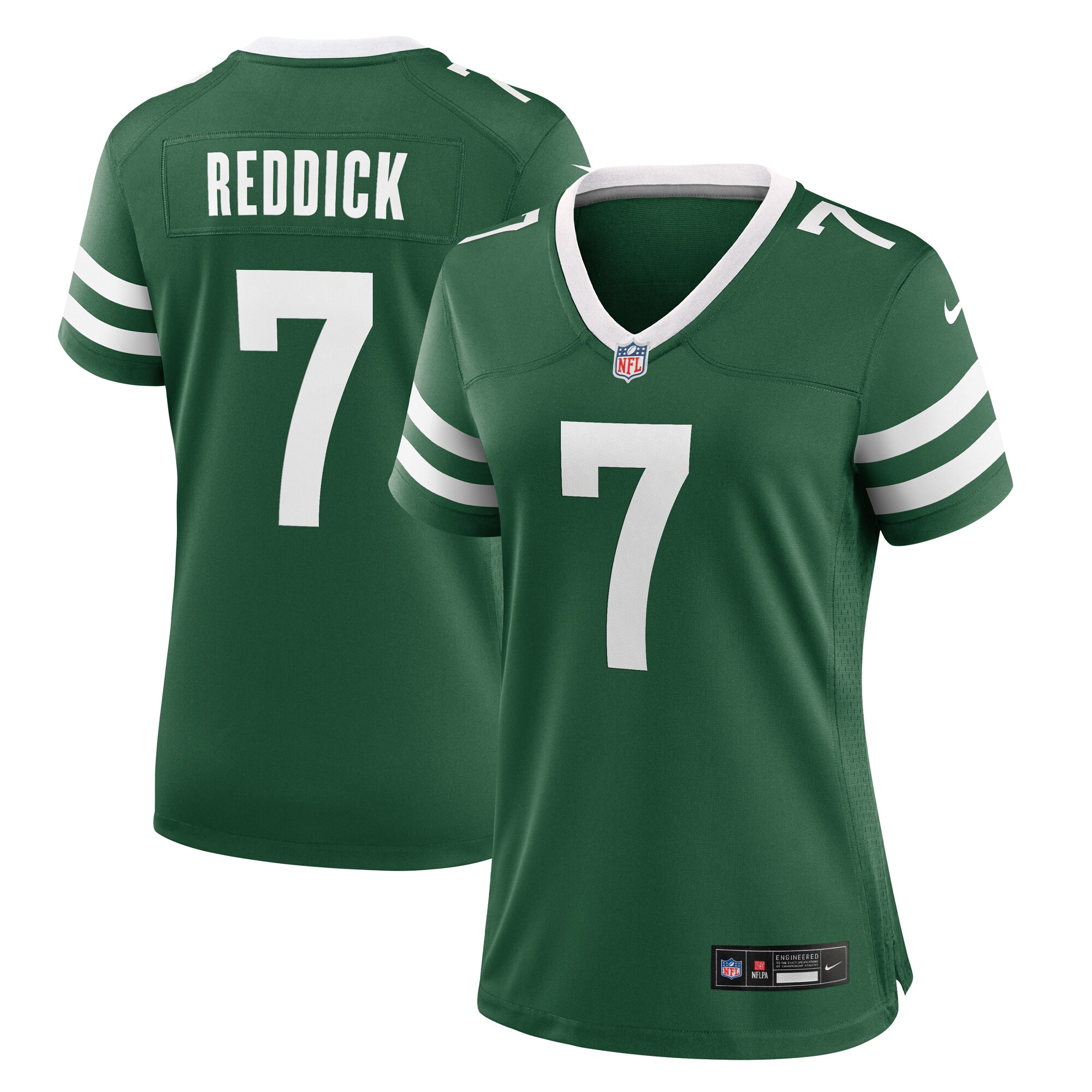 New York Jets Haason Reddick Legacy Green Team Game NFL Jersey Women's