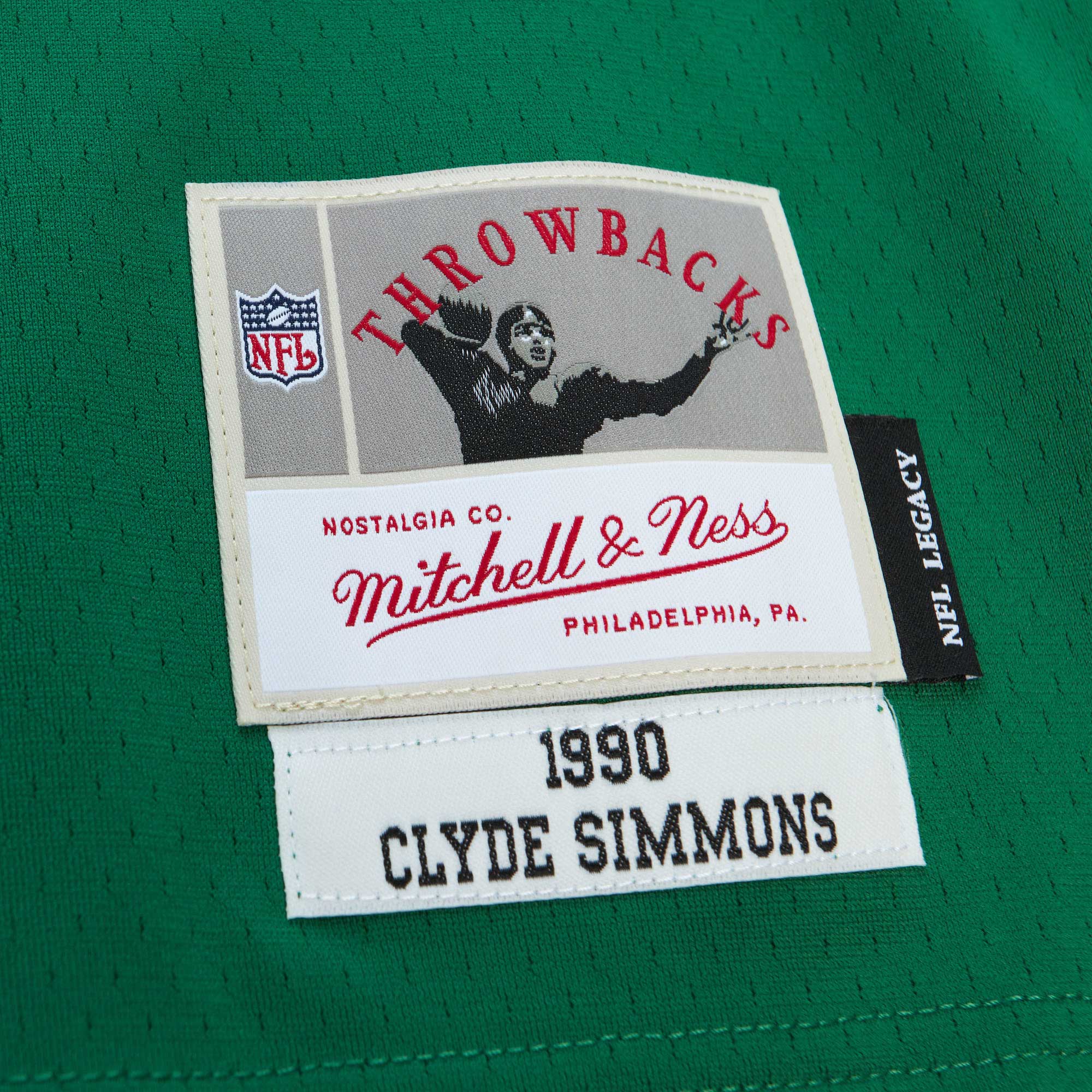 Philadelphia Eagles Clyde Simmons Mitchell Ness Kelly Green Legacy NFL Jersey Men's