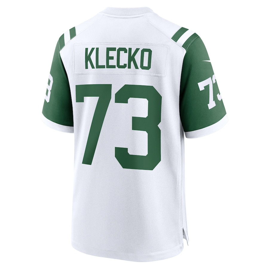 Joe Klecko 73 New York Jets Classic Alternate Retired Player Game White NFL Jersey Men's