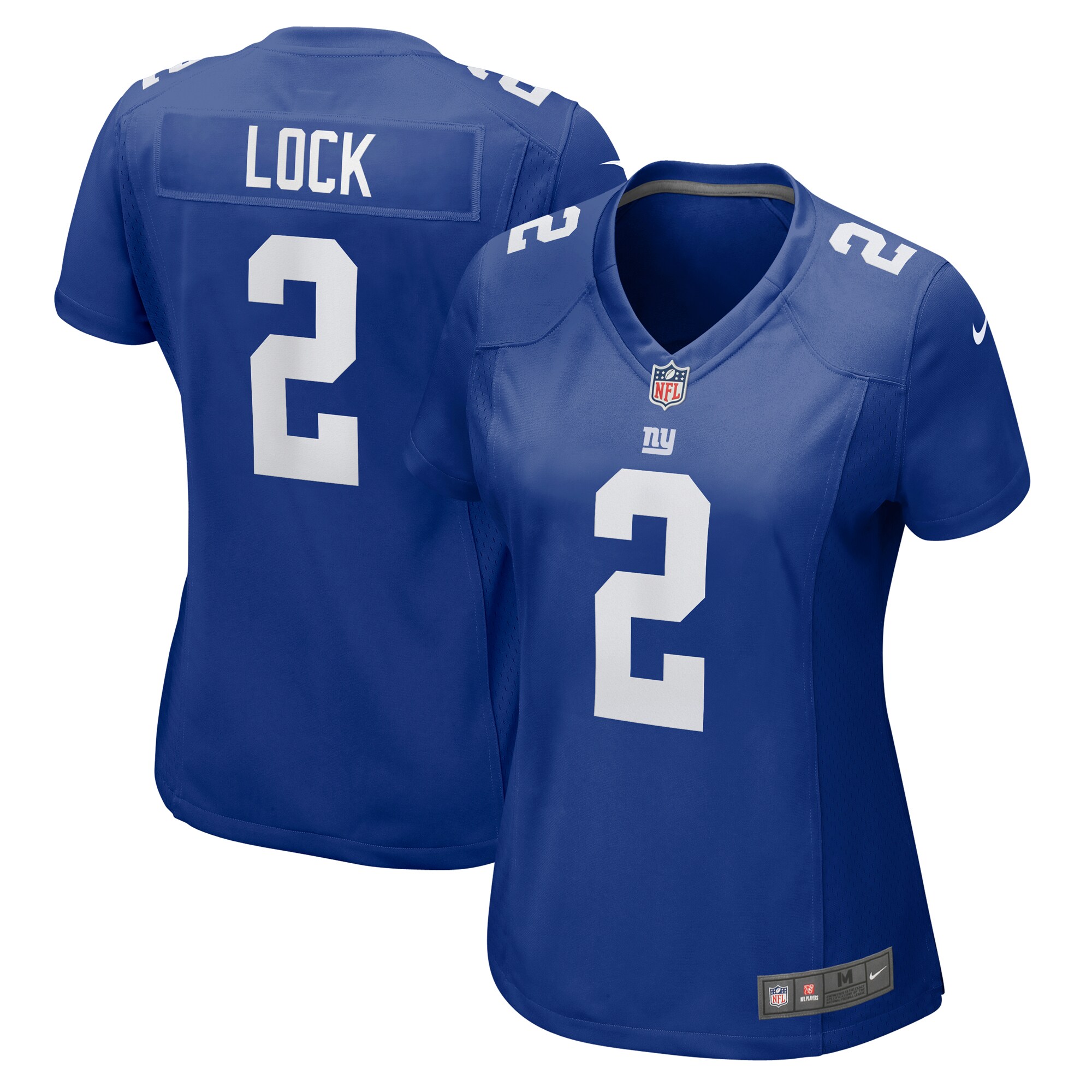 New York Giants Drew Lock Royal Game NFL Jersey Women's