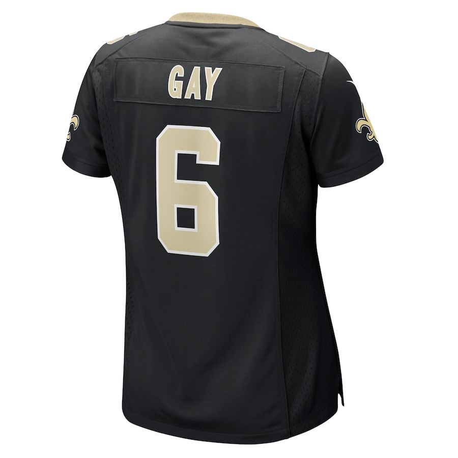 Willie Gay 6 New Orleans Saints Game Black NFL Jersey Women's