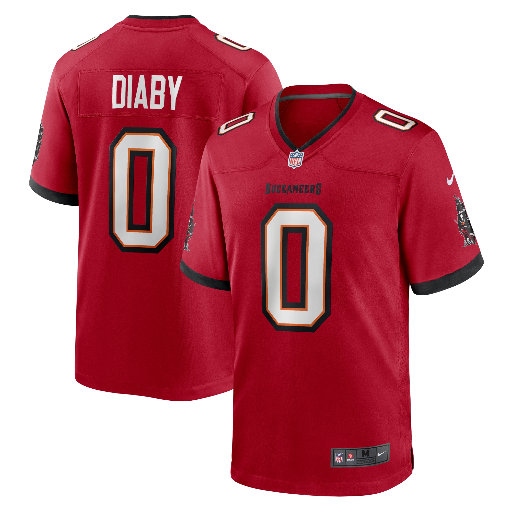 Tampa Bay Buccaneers YaYa Diaby Red Game NFL Jersey Men's