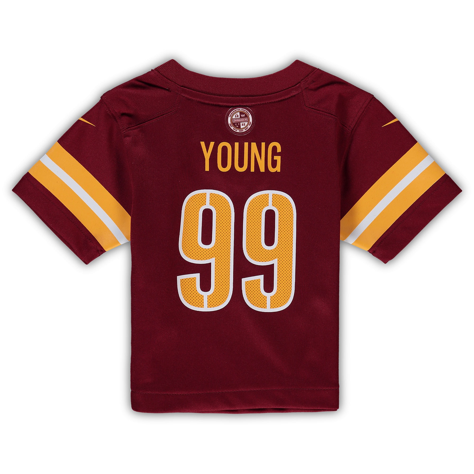 Infant Washington Commanders Chase Young Burgundy Game NFL Jersey Men's