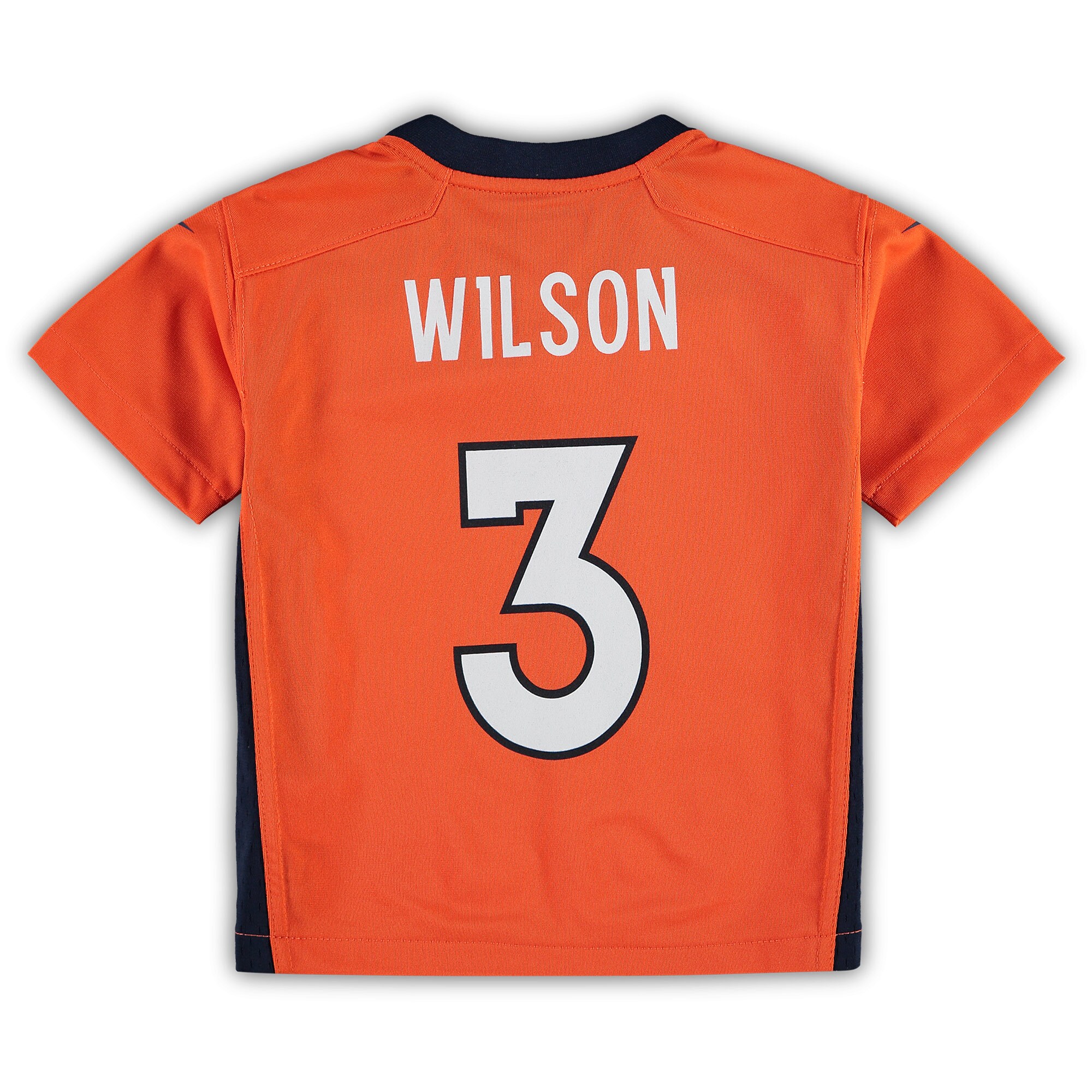 Preschool Denver Broncos Russell Wilson Orange Game NFL Jersey Men's
