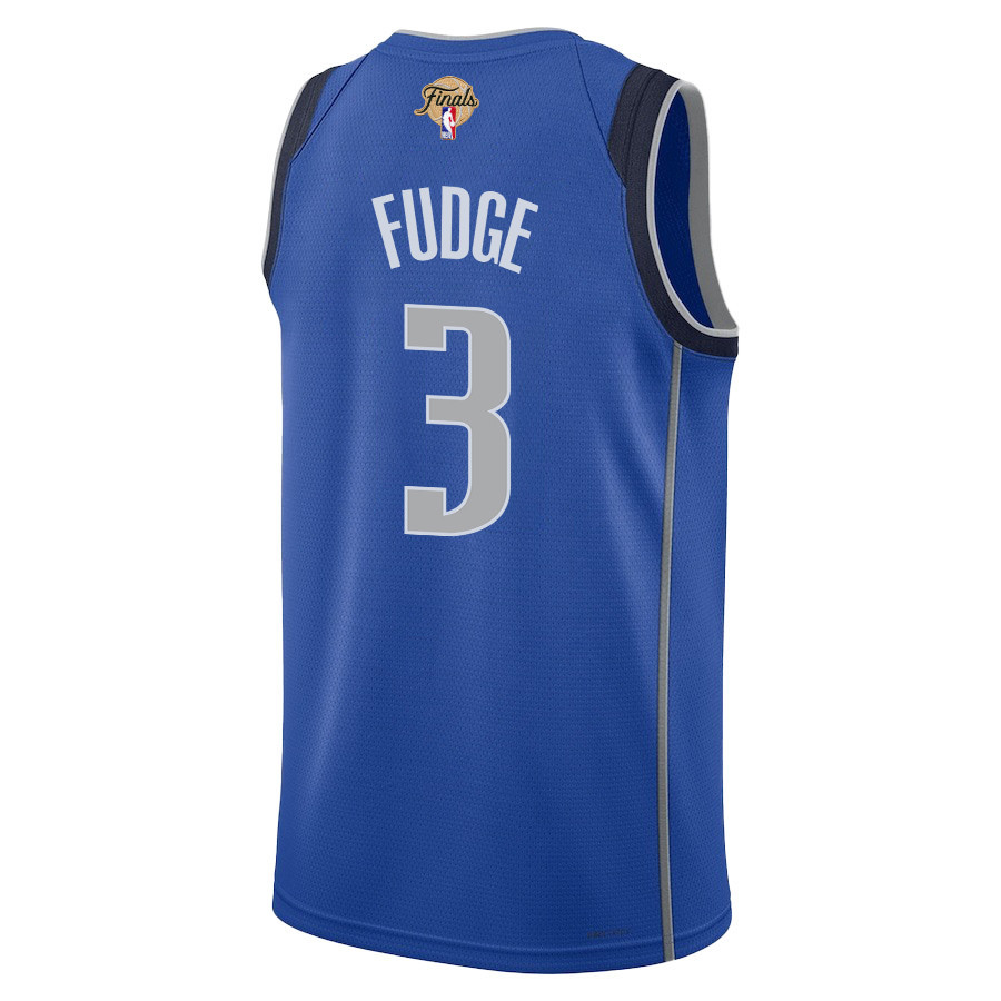 Alex Fudge 3 Dallas Mavericks 2024 FINALS PATCH Swingman Icon Edition Blue NBA Jersey Men's
