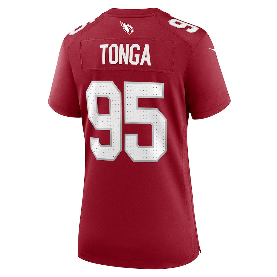 Khyiris Tonga 95 Arizona Cardinals Game Cardinal NFL Jersey Women's