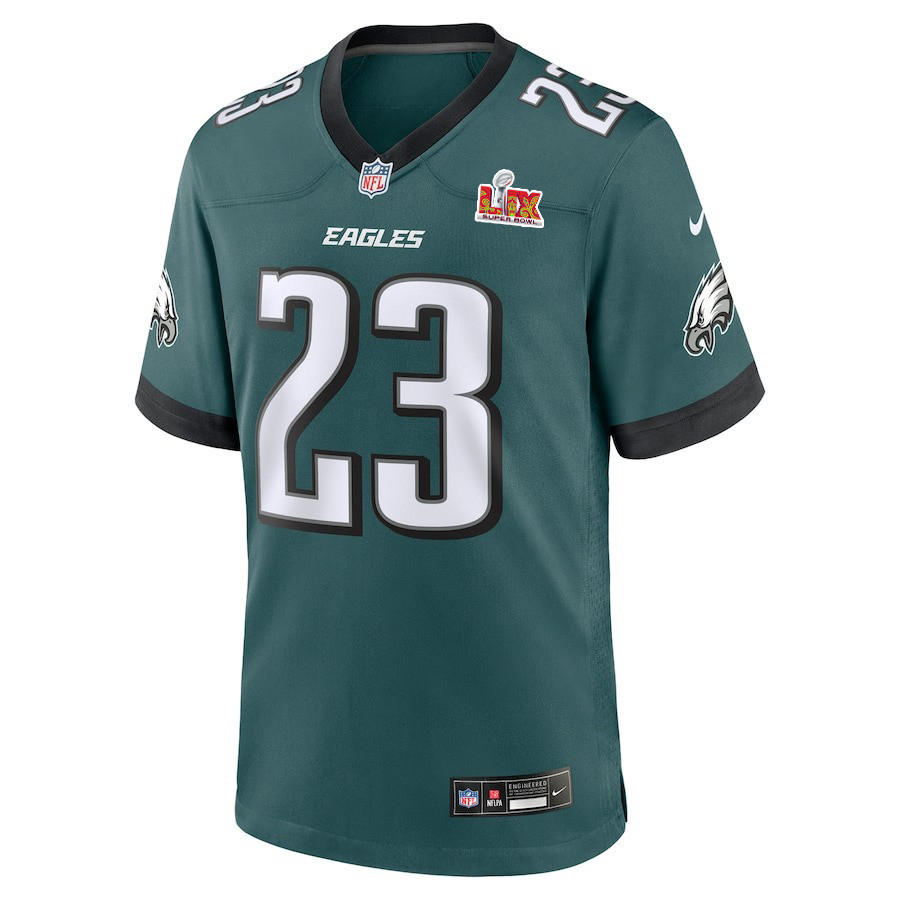 Eli Ricks #23 Philadelphia Eagles Super Bowl LIX Midnight Green NFL Jersey Men's