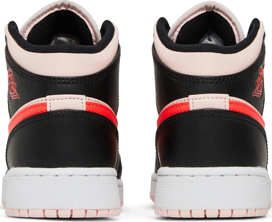 Air Jordan 1 Mid GS Black Pink Crimson 554725-604