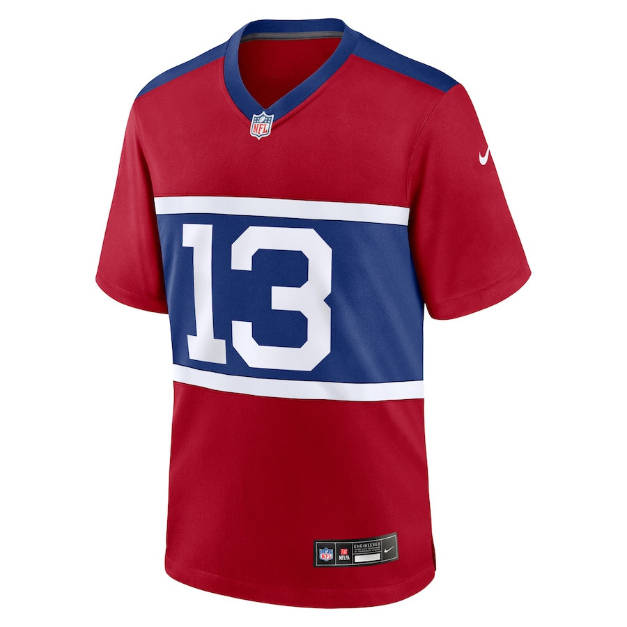 Jalin Hyatt 13 New York Giants Alternate Player Game Century Red NFL Jersey Youth