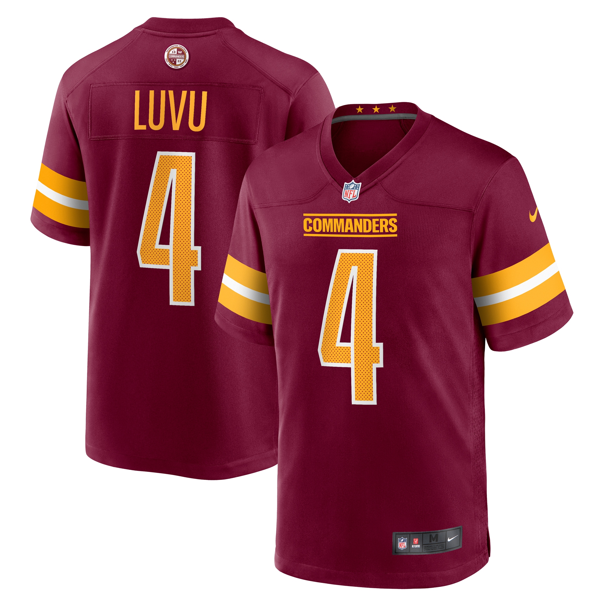 Washington Commanders Frankie Luvu Burgundy Game NFL Jersey Men's