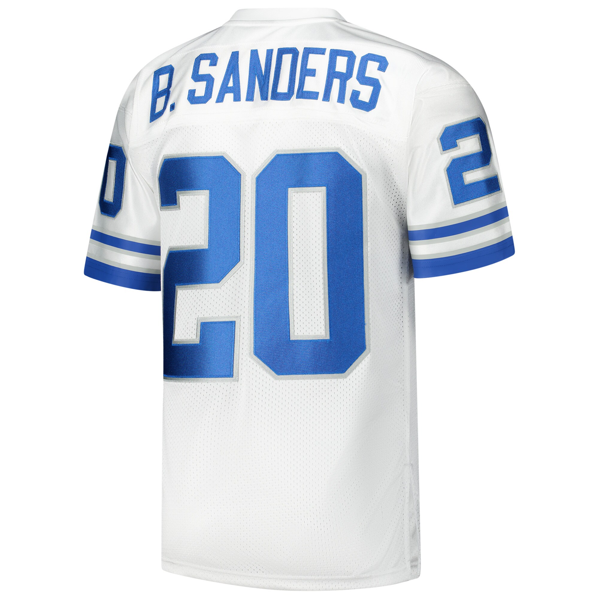 Detroit Lions 1994 Barry Sanders Mitchell Ness White Throwback Retired Player NFL Jersey Men's