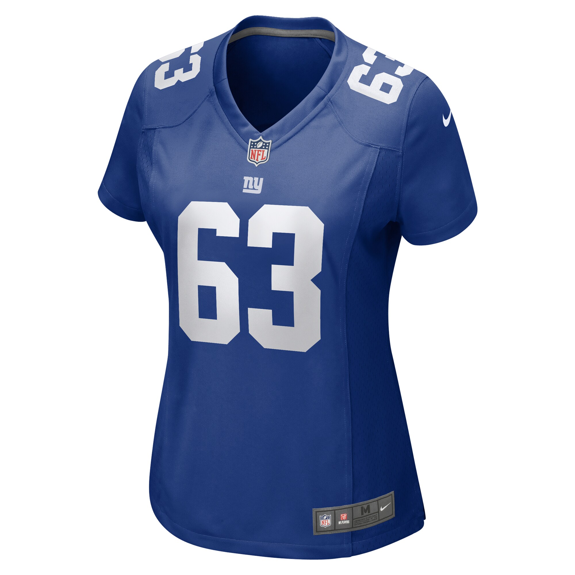 New York Giants JC Hassenauer Royal Team Game NFL Jersey Women's
