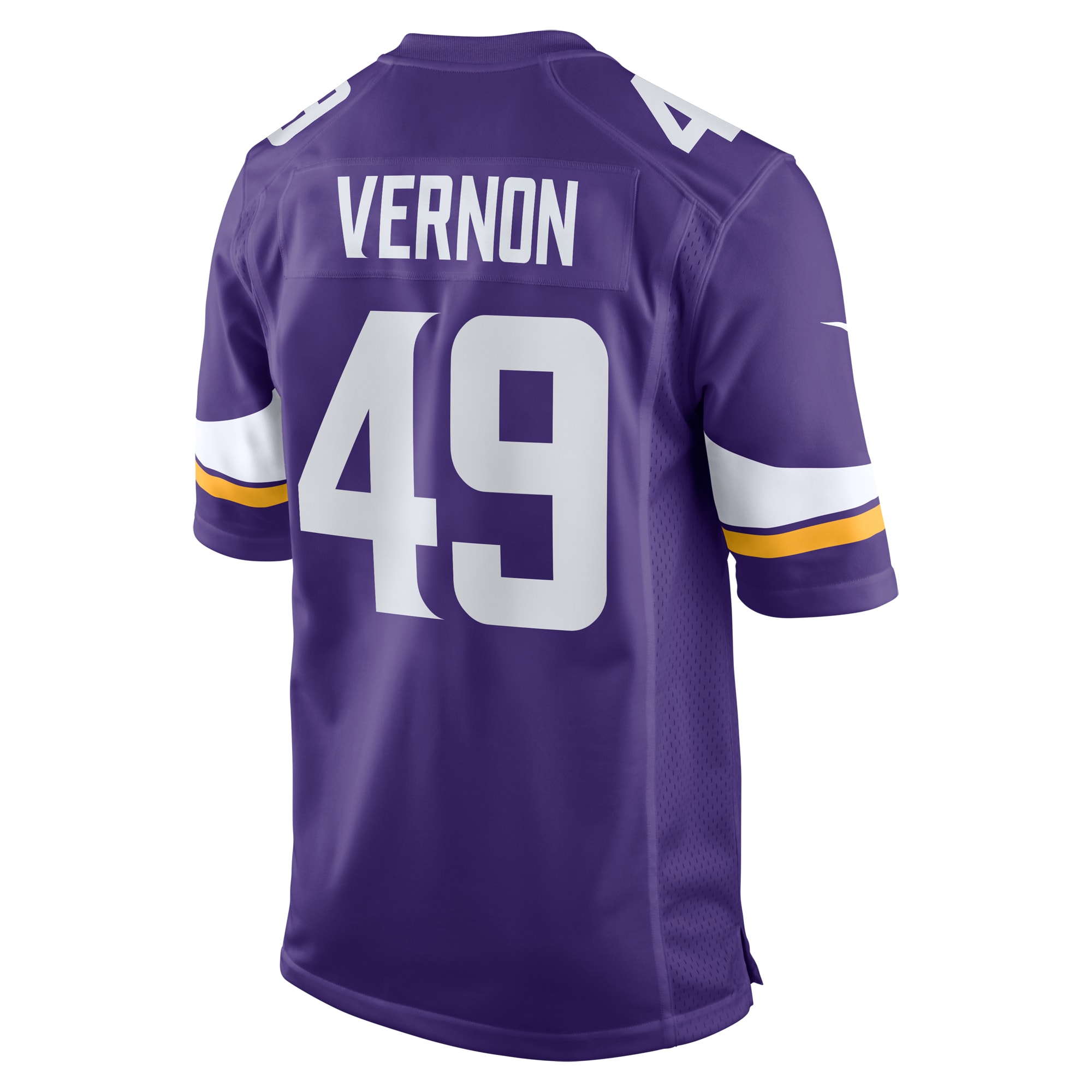 Minnesota Vikings Seth Vernon Purple Game NFL Jersey Men's