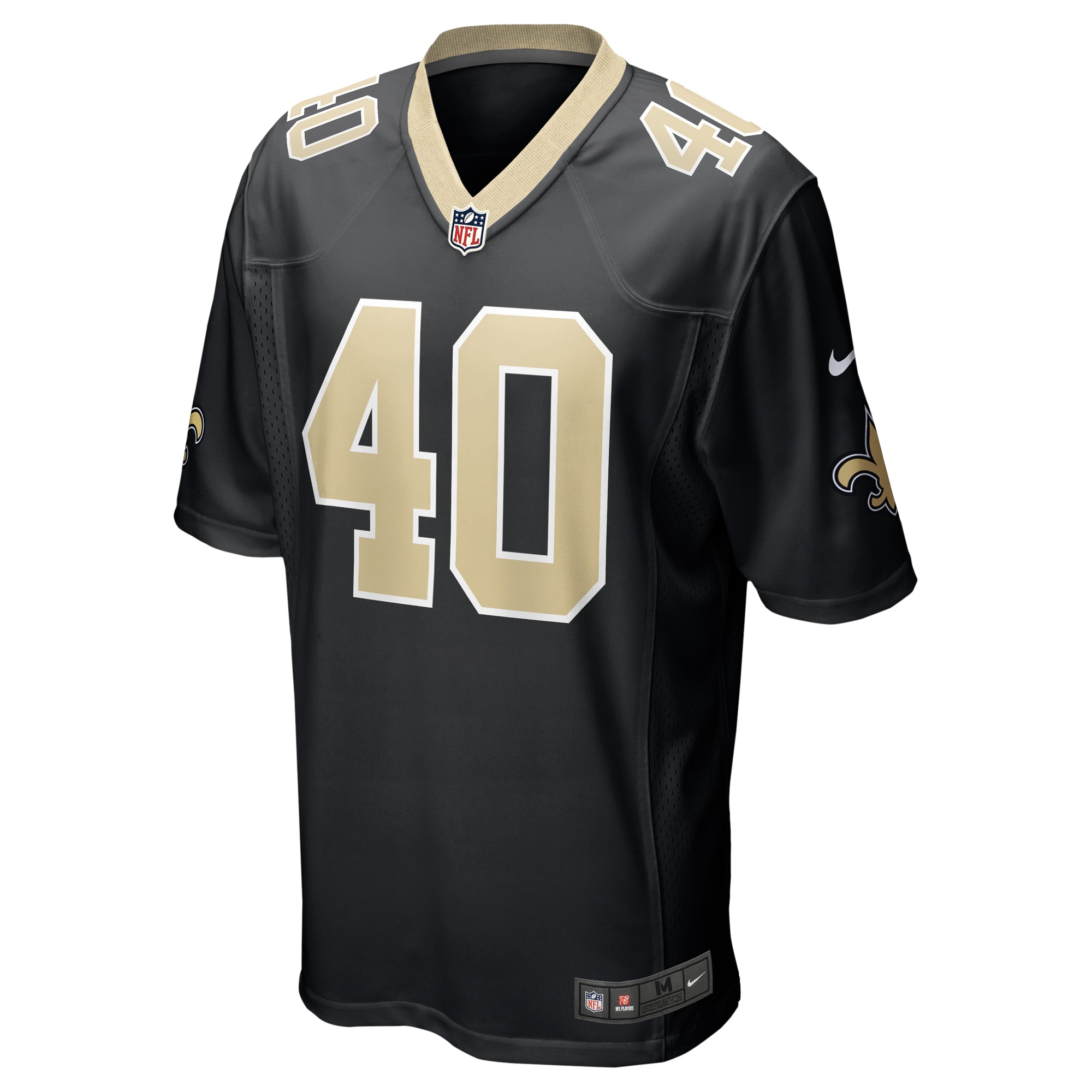 New Orleans Saints Zander Horvath Black Game NFL Jersey Men's