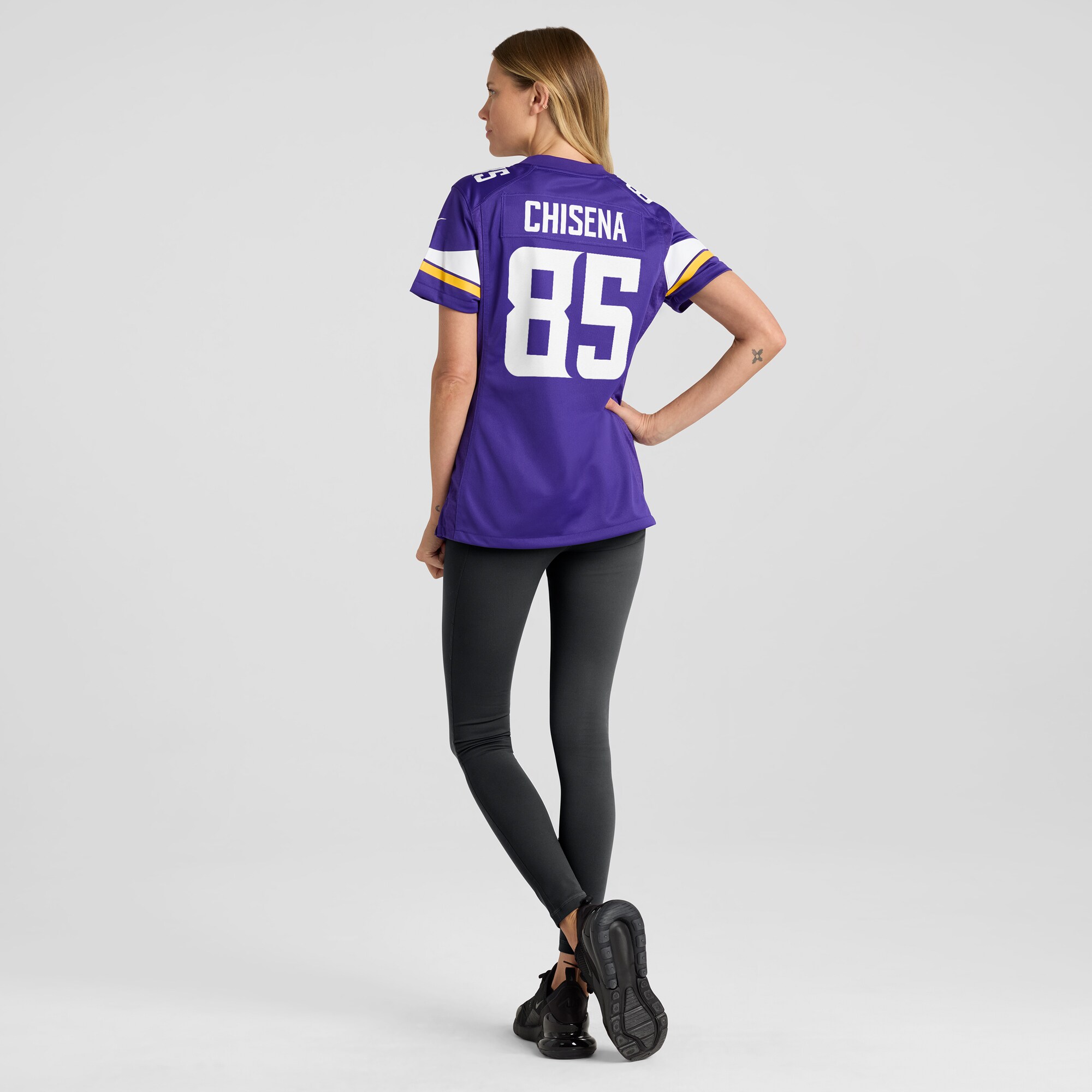 Minnesota Vikings Dan Chisena Purple Game NFL Jersey Women's