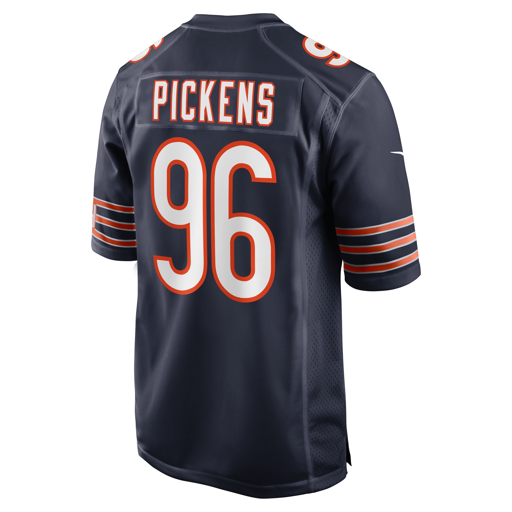 Chicago Bears Zacch Pickens Navy Team Game NFL Jersey Men's