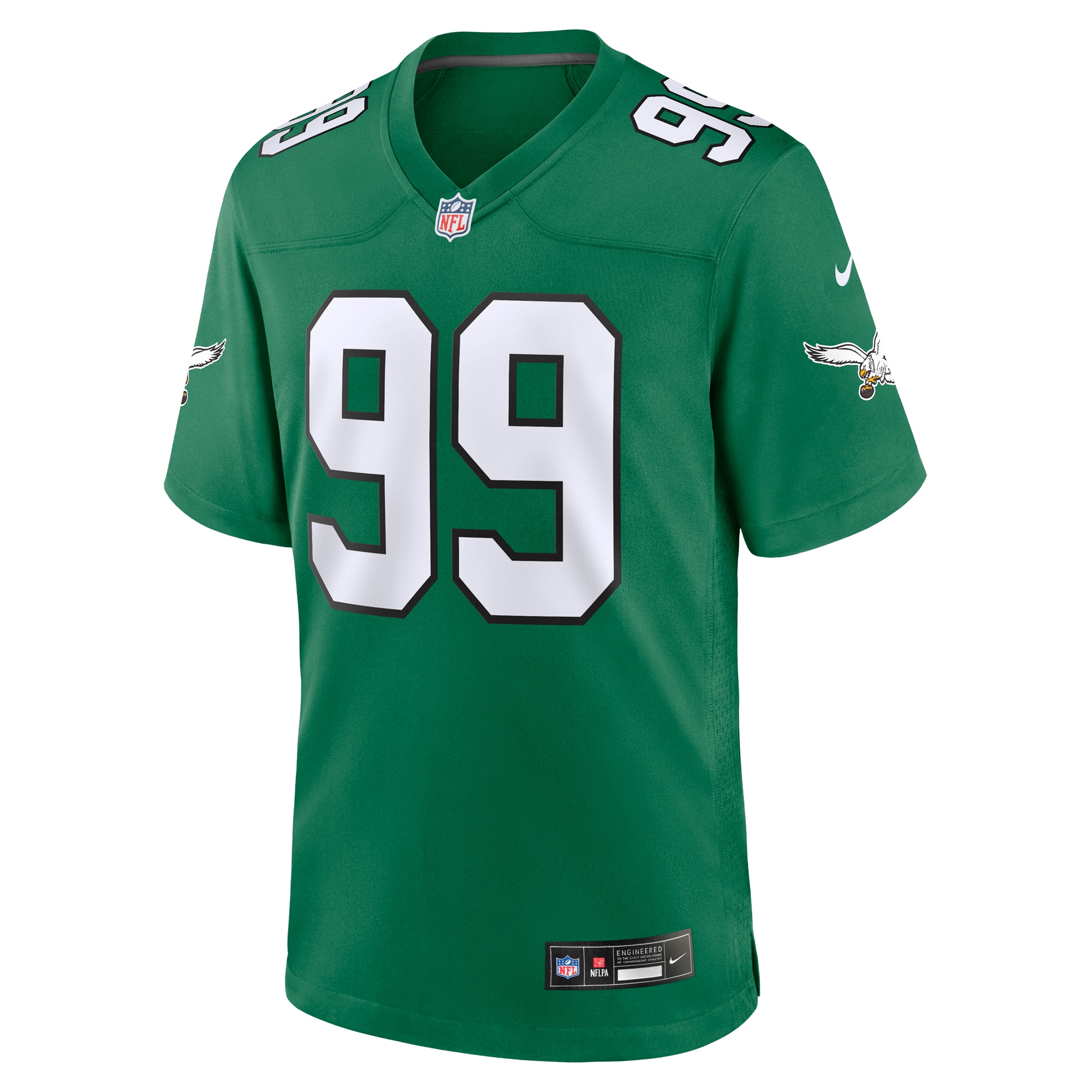 Philadelphia Eagles Jerome Brown Kelly Green Alternate Game NFL Jersey Men's