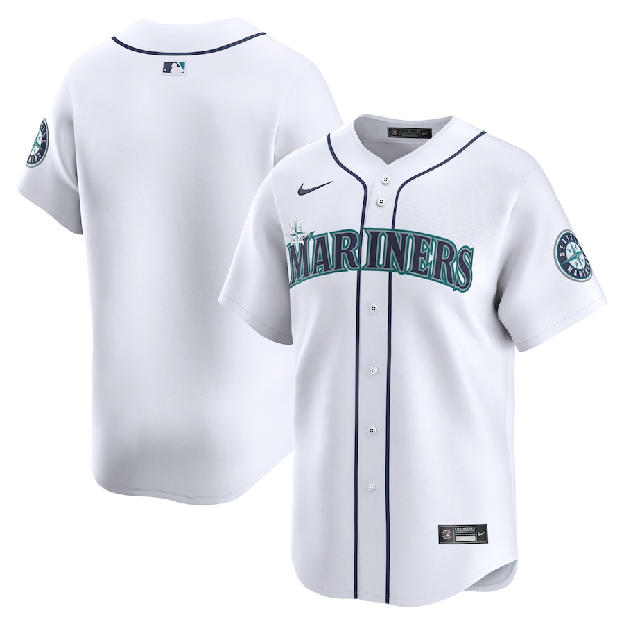 Seattle Mariners Youth Home Limited Jersey White