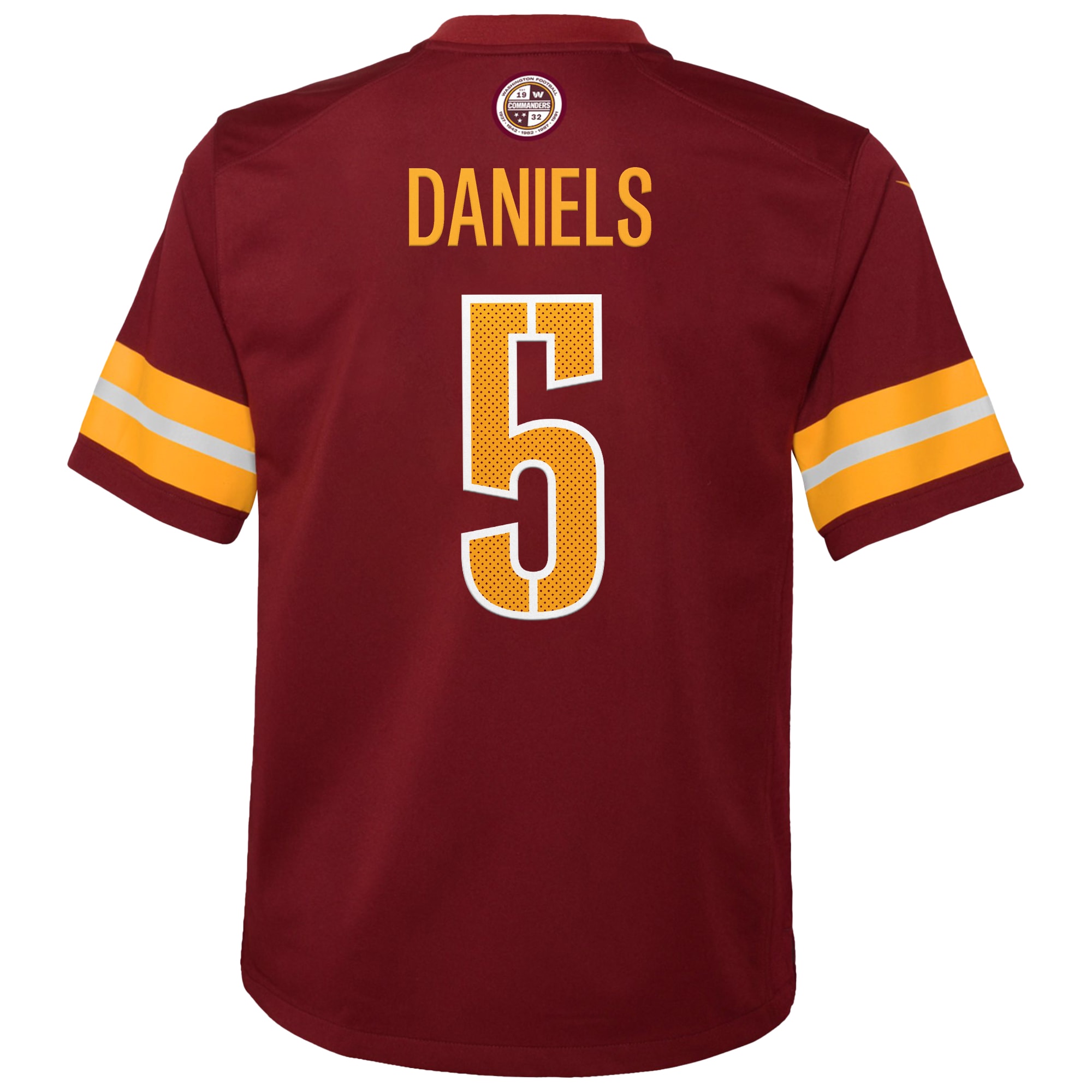 Washington Commanders Jayden Daniels Burgundy Player Game NFL Jersey Youth