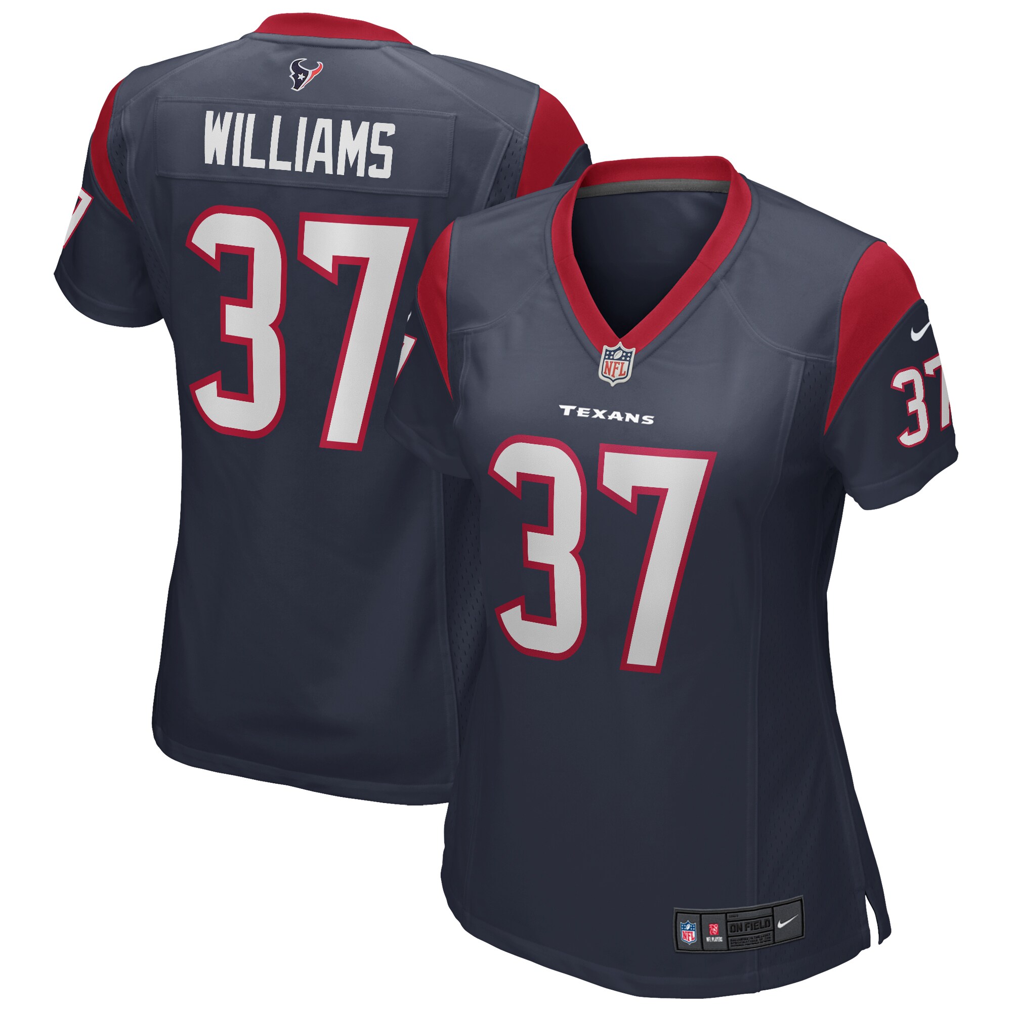 Houston Texans Domanick Williams Navy Game Retired Player NFL Jersey Women's